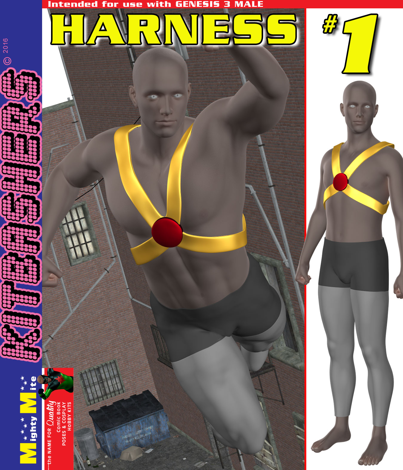 Harness 001 MMKBG3M by: MightyMite, 3D Models by Daz 3D