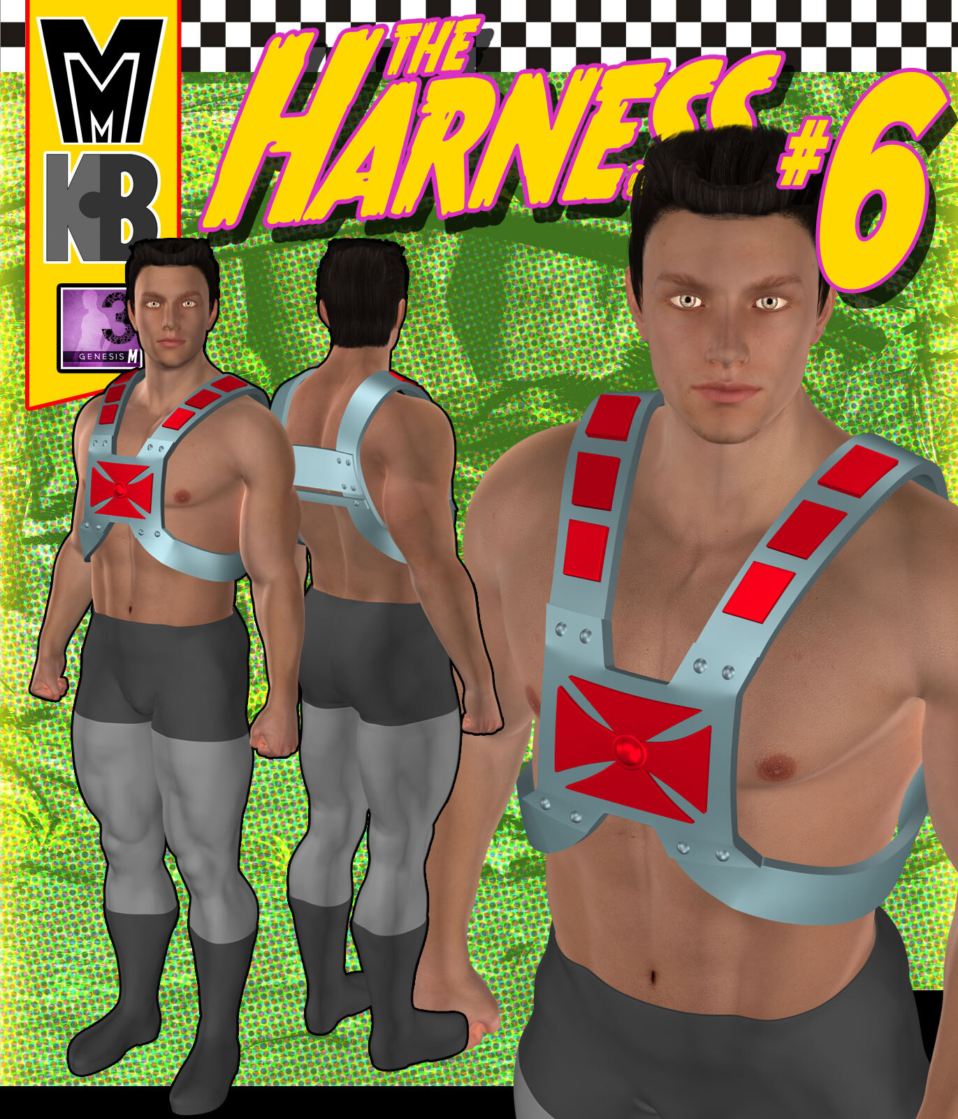 Harness 006 MMKBG3M by: MightyMite, 3D Models by Daz 3D