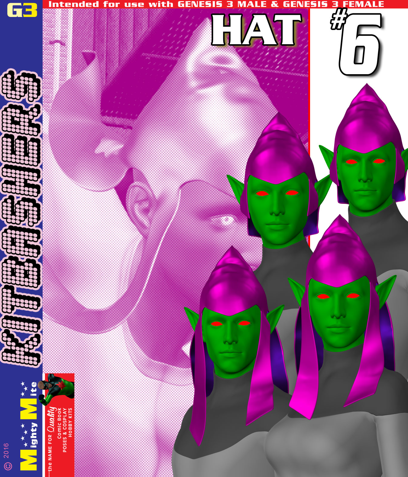 Hat 006 MMKBG3 by: MightyMite, 3D Models by Daz 3D