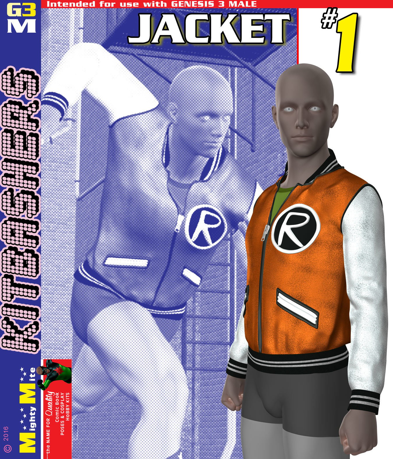 Jacket 001 MMKBG3M by: MightyMite, 3D Models by Daz 3D