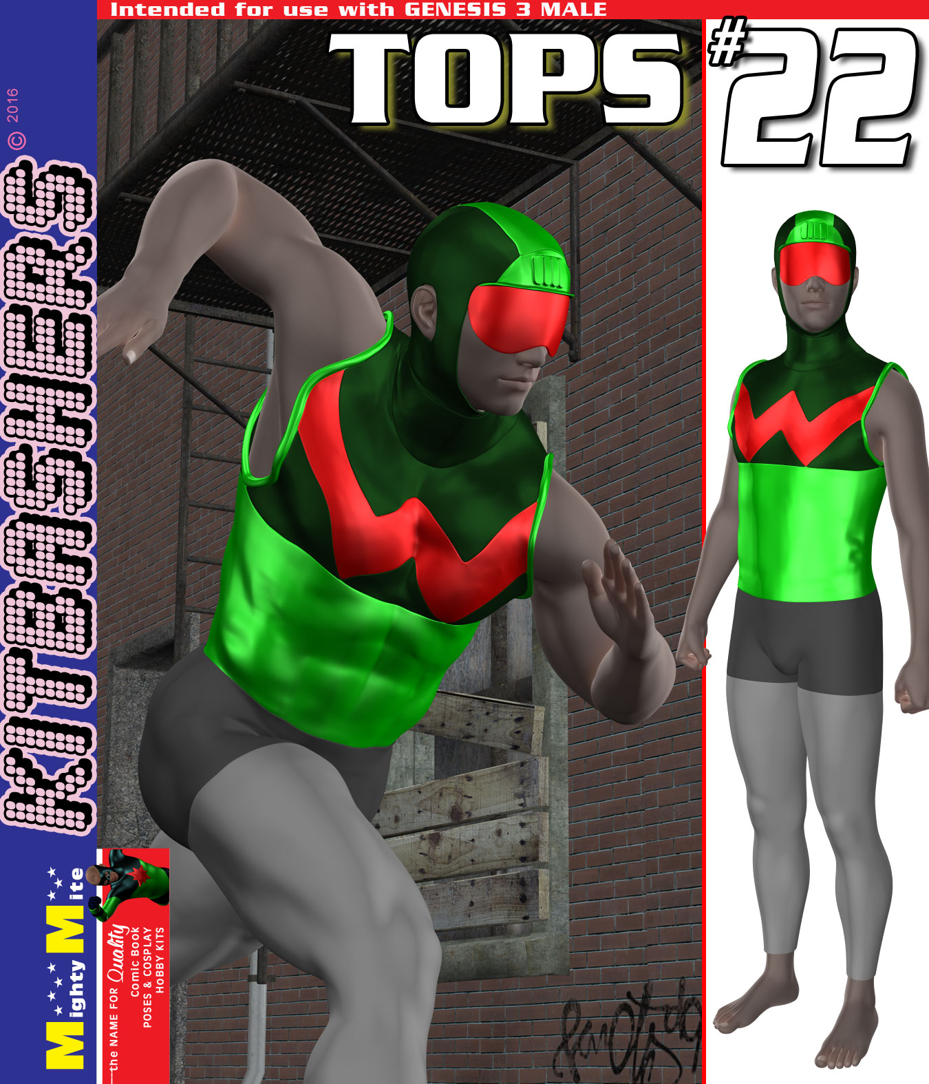Tops 022 MMKBG3M by: MightyMite, 3D Models by Daz 3D