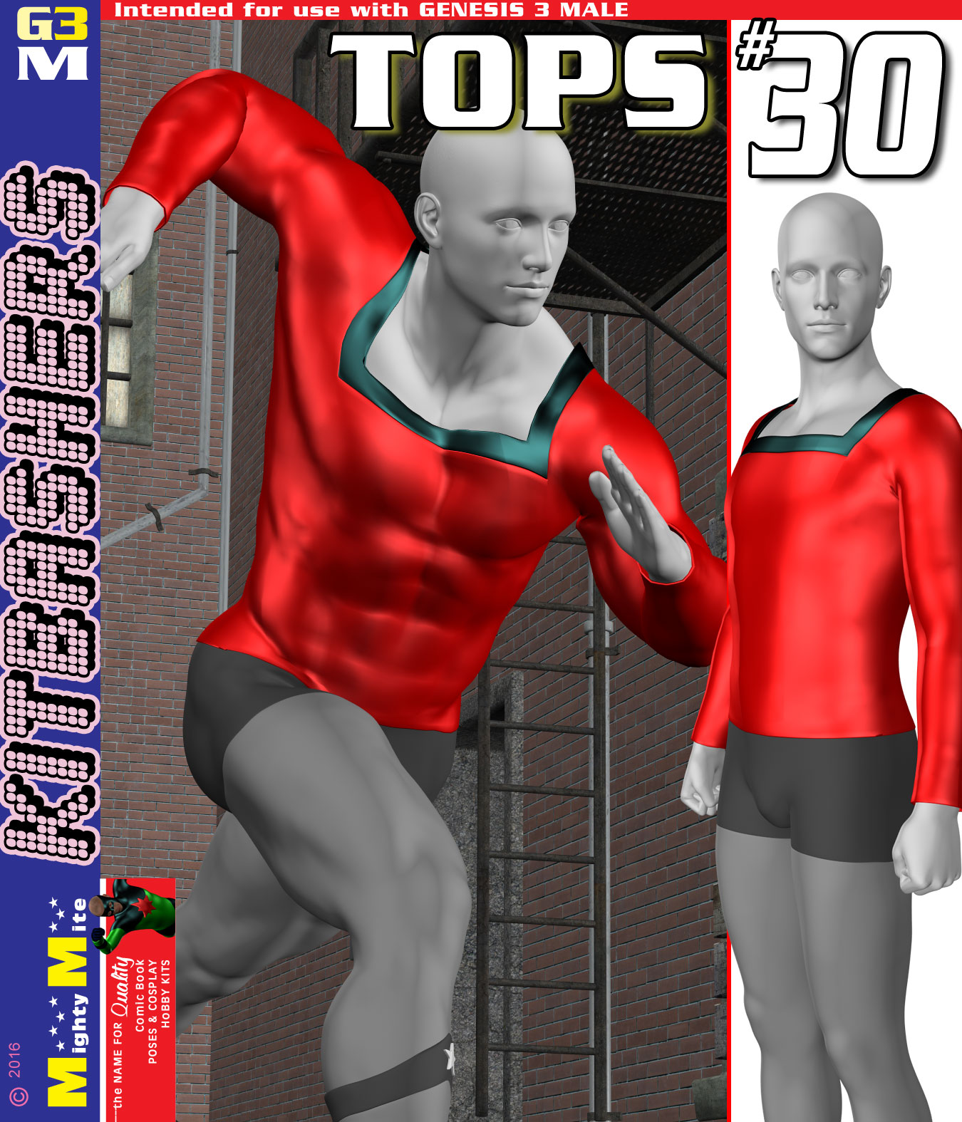 Tops 030 MMKBG3M by: MightyMite, 3D Models by Daz 3D