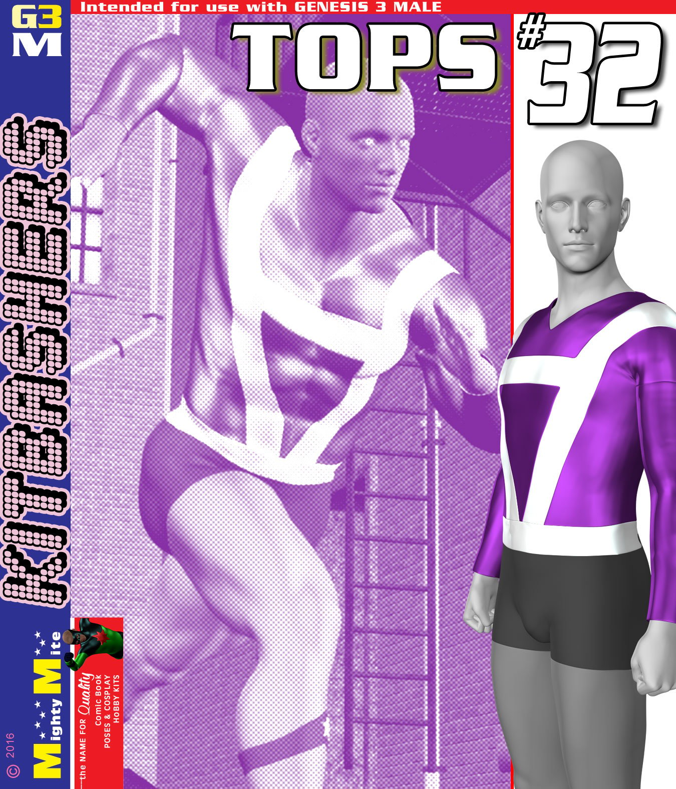 Tops 032 MMKBG3M by: MightyMite, 3D Models by Daz 3D