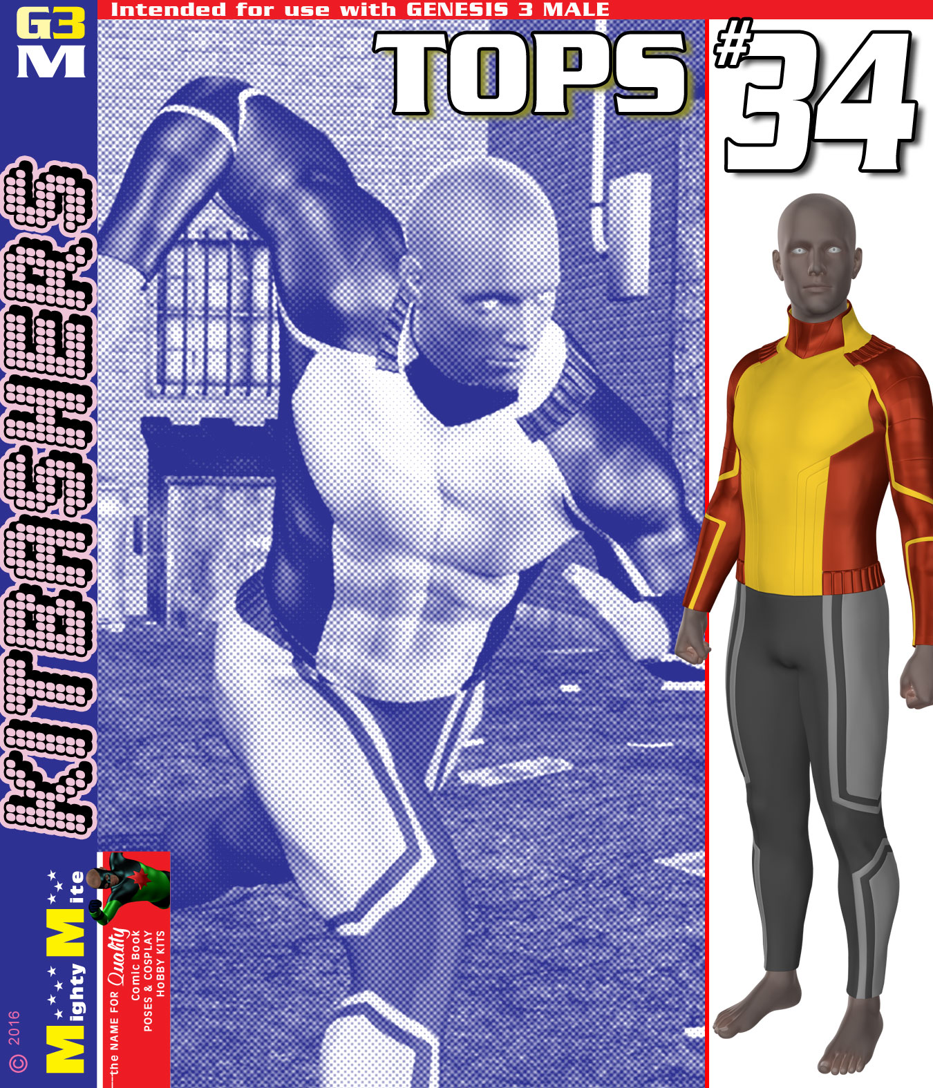 Tops 034 MMKBG3M by: MightyMite, 3D Models by Daz 3D