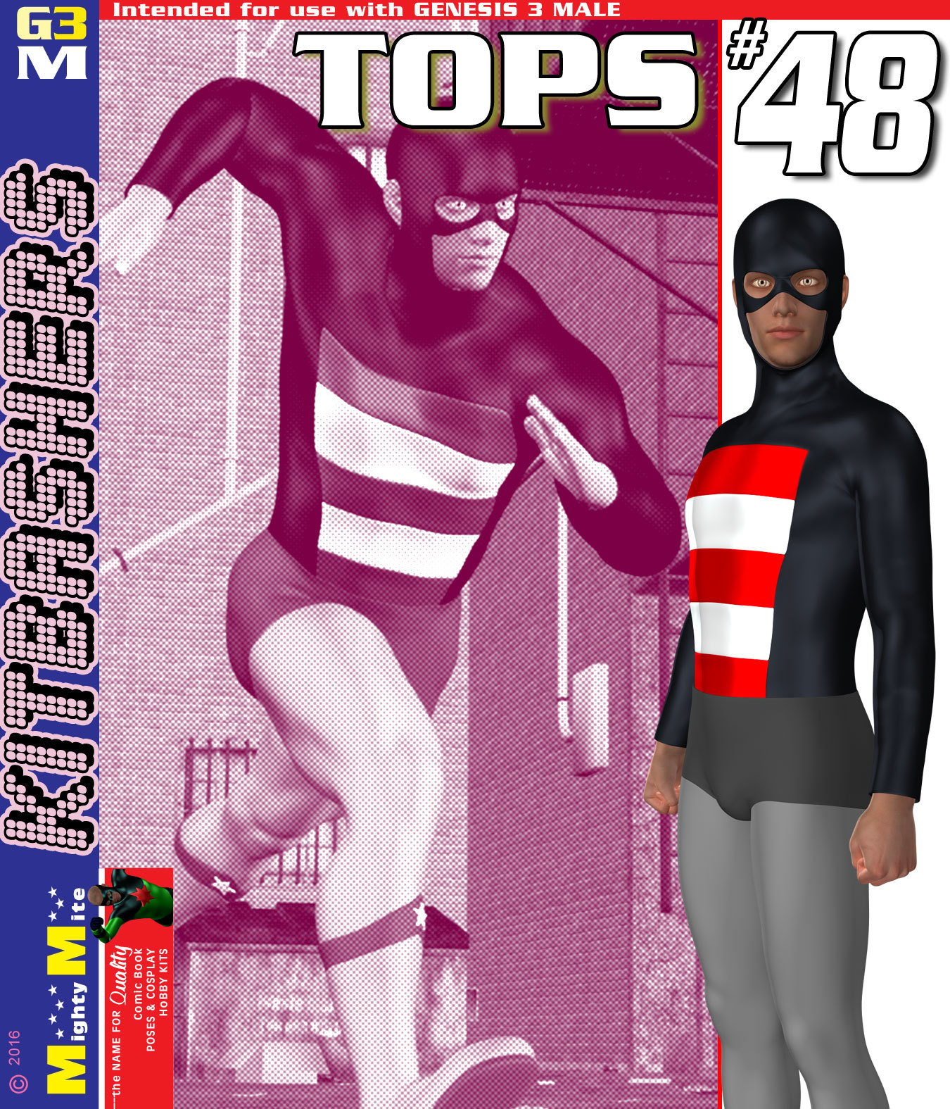 Tops 048 MMKBG3M by: MightyMite, 3D Models by Daz 3D