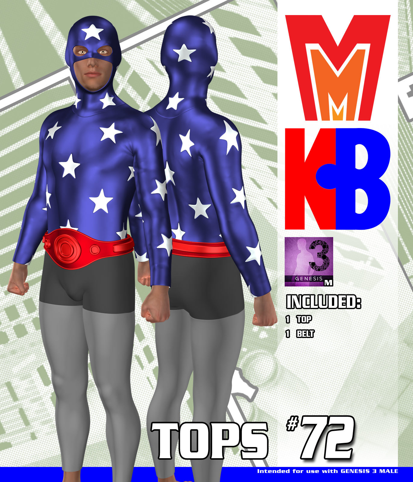 Tops 072 MMKBG3M by: MightyMite, 3D Models by Daz 3D