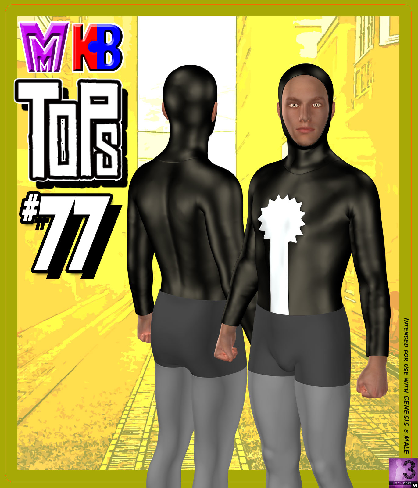 Tops 077 MMKBG3M by: MightyMite, 3D Models by Daz 3D