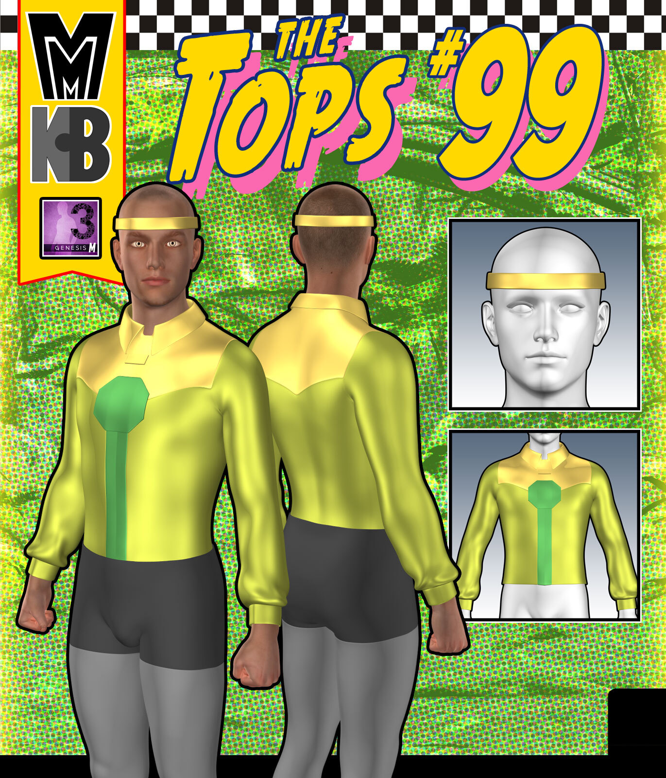 Tops 099 MMKBG3M by: MightyMite, 3D Models by Daz 3D