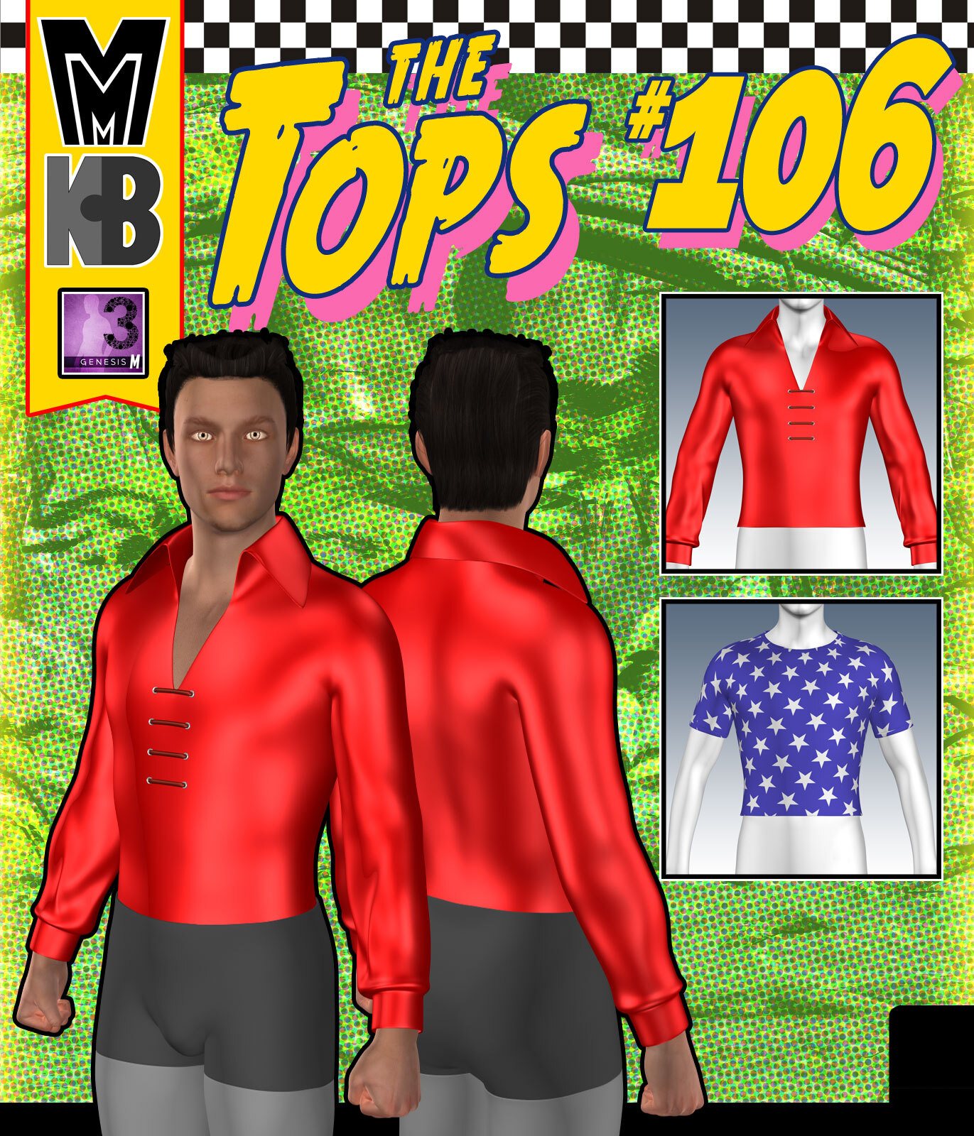 Tops 106 MMKBG3M by: MightyMite, 3D Models by Daz 3D