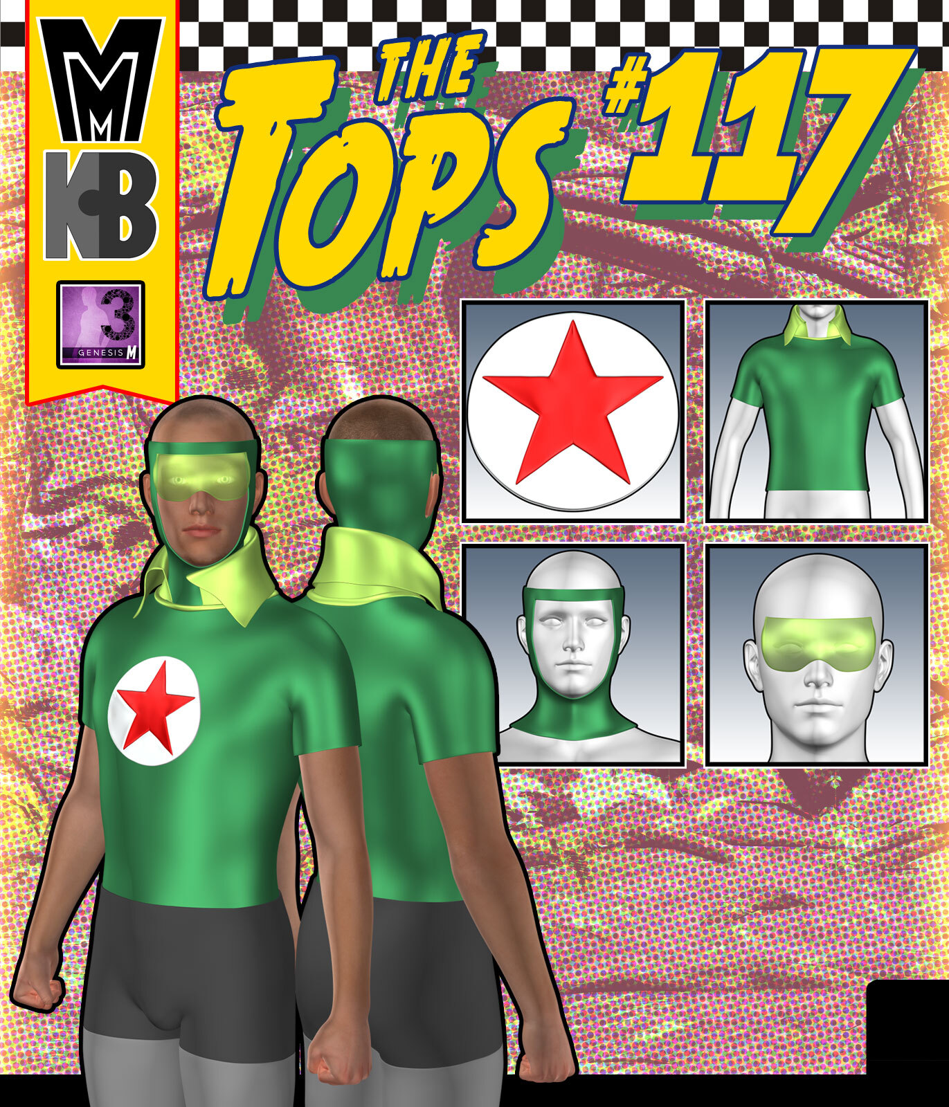 Tops 117 MMKBG3M by: MightyMite, 3D Models by Daz 3D