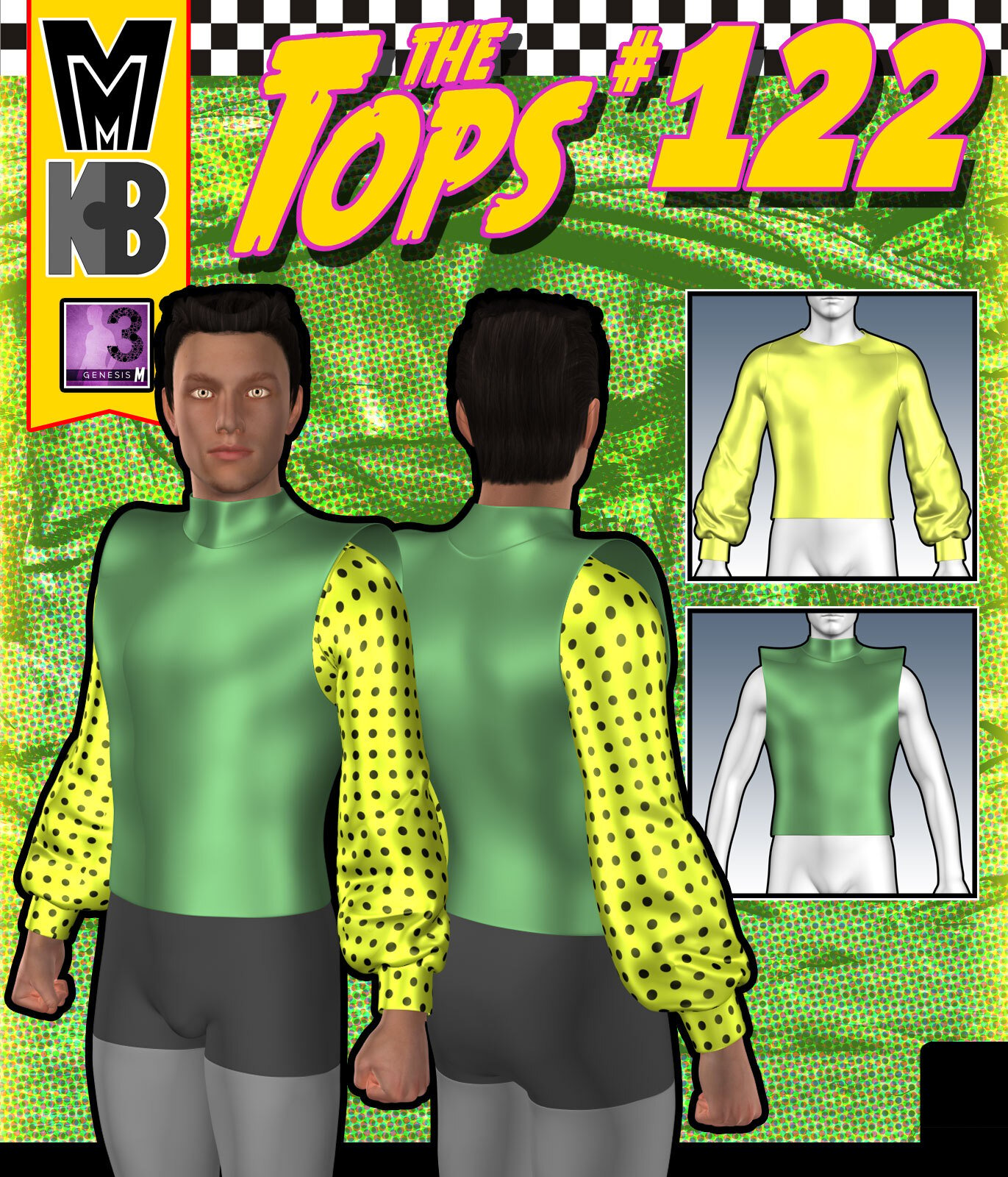 Tops 122 MMKBG3M by: MightyMite, 3D Models by Daz 3D