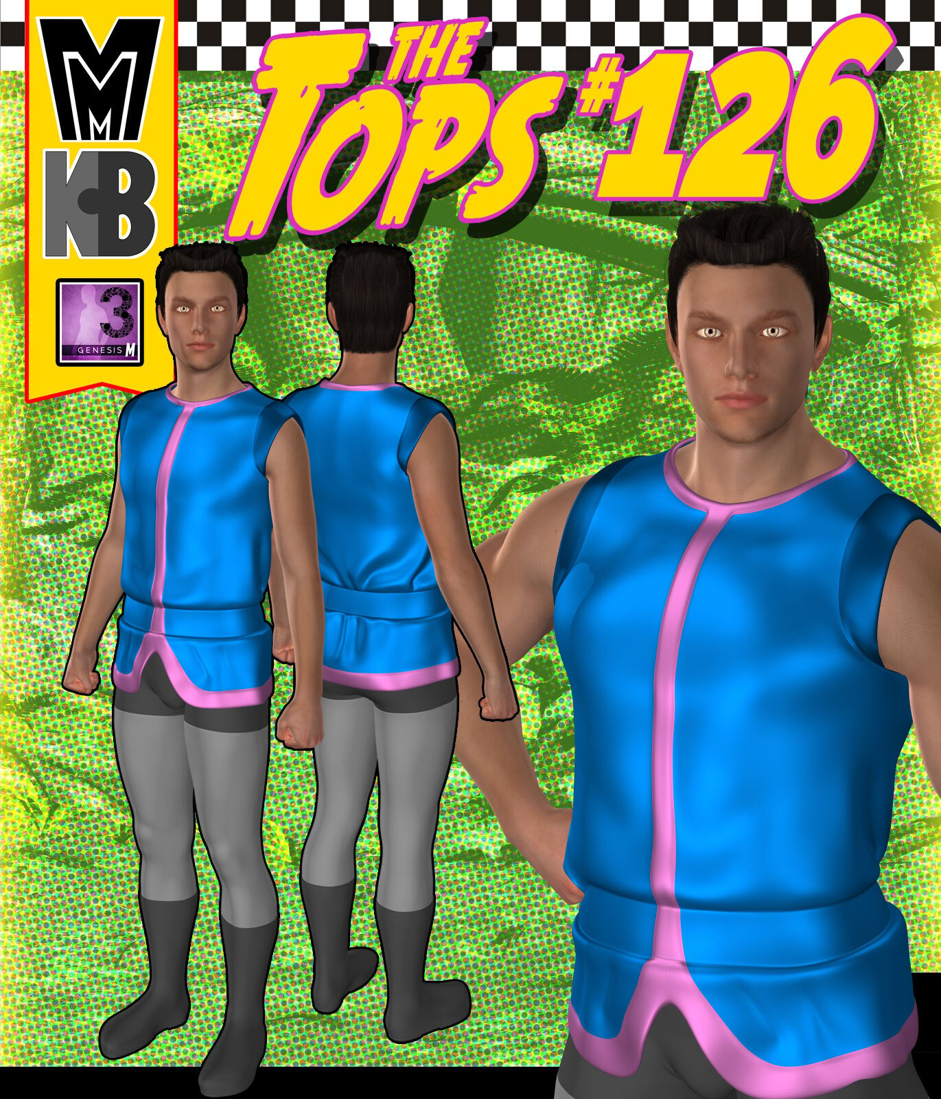 Tops 126 MMKBG3M by: MightyMite, 3D Models by Daz 3D