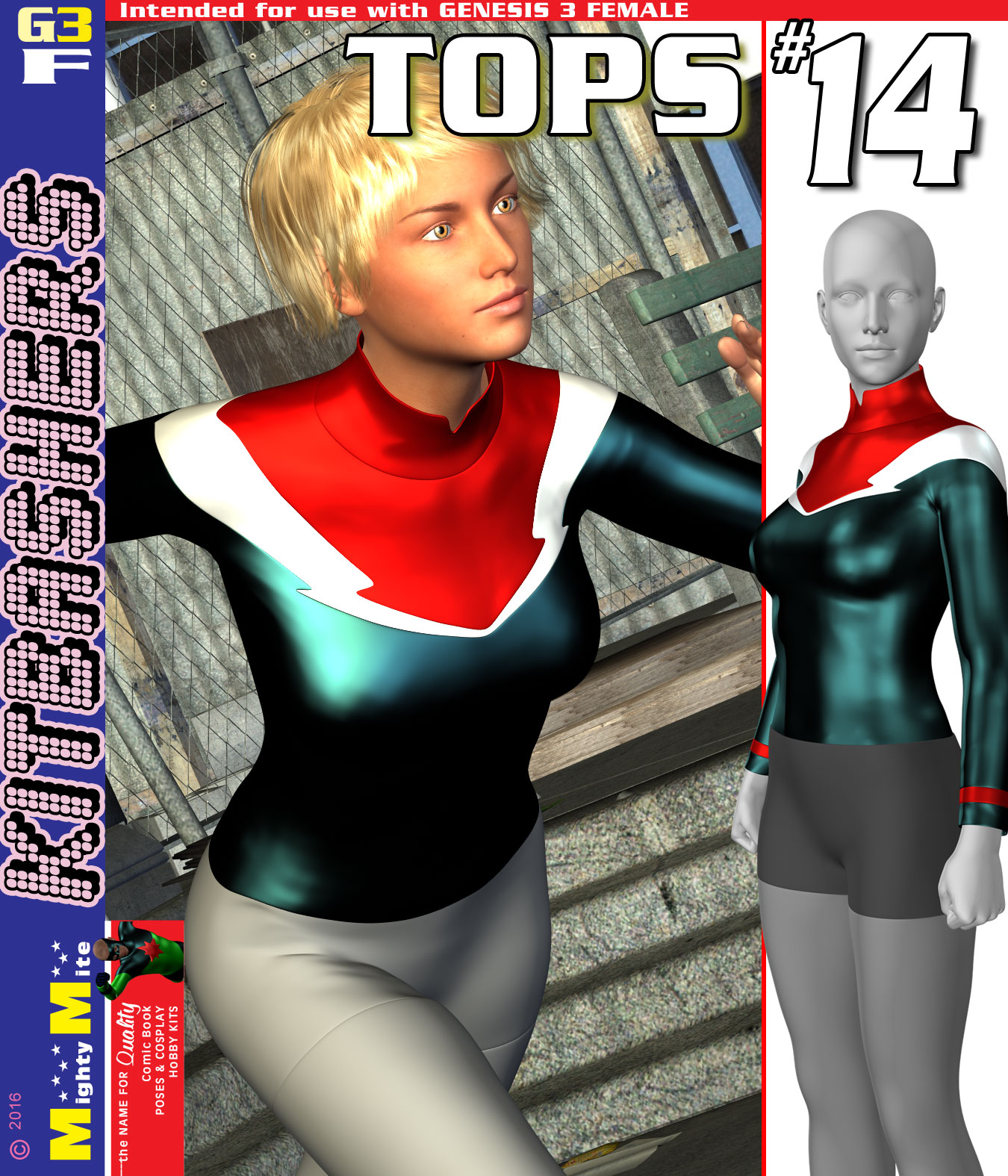 Tops 014 MMKBG3F by: MightyMite, 3D Models by Daz 3D