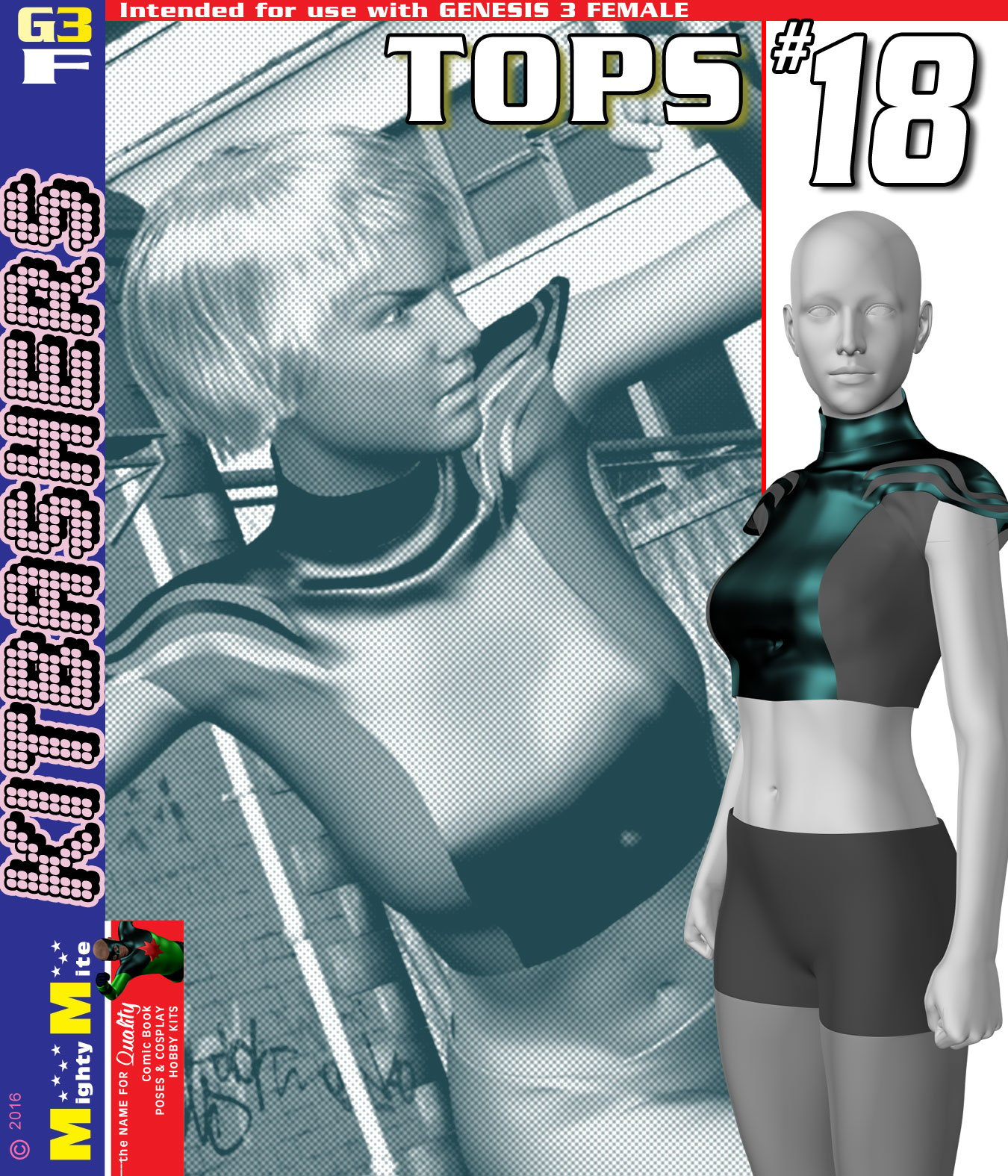 Tops 018 MMKBG3F by: MightyMite, 3D Models by Daz 3D