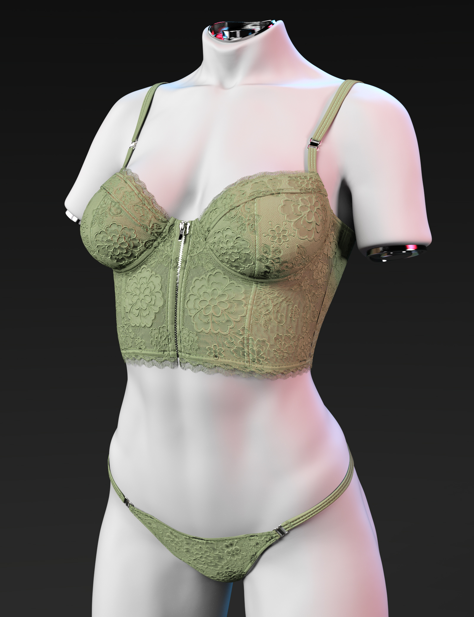 X-Fashion Charming Lace Lingerie for Genesis 9 by: xtrart-3d, 3D Models by Daz 3D