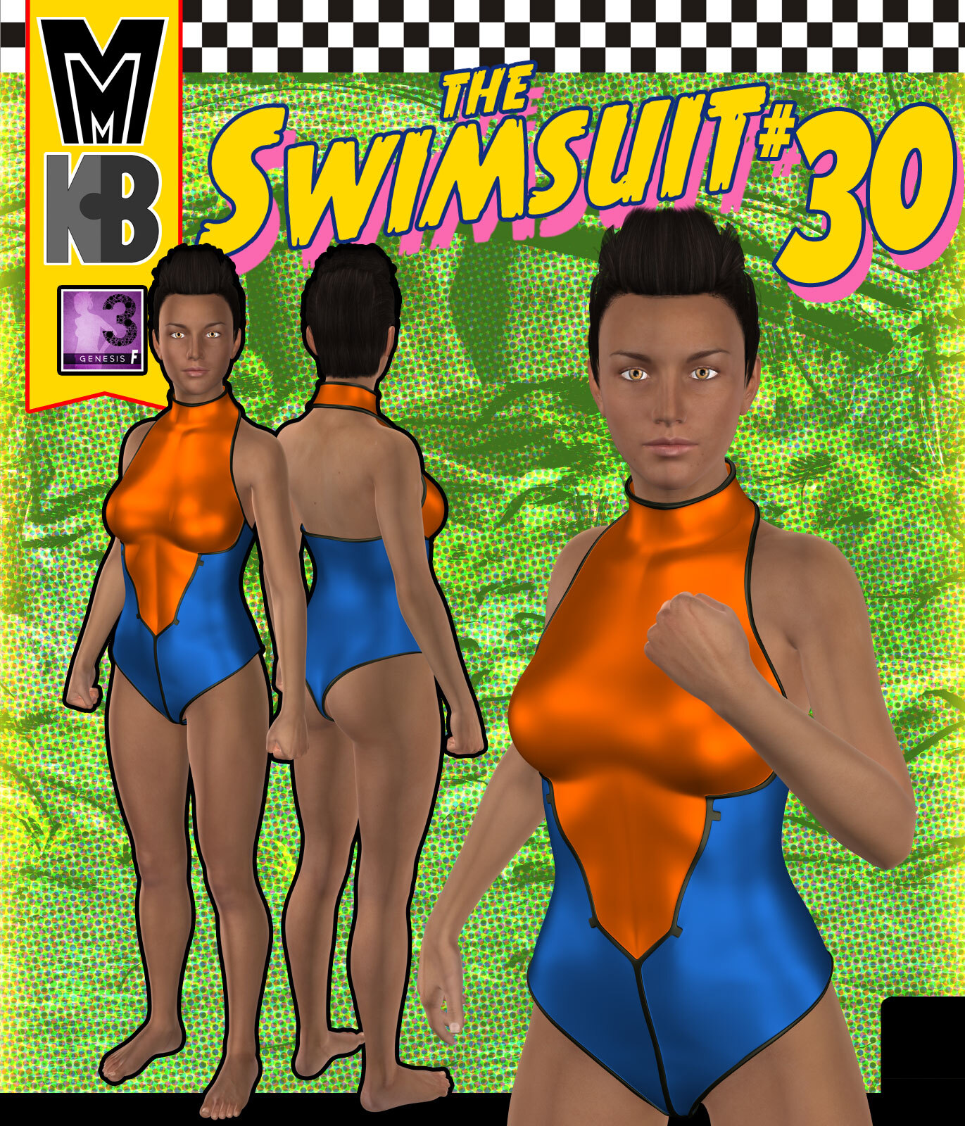 Swimsuit 030 MMKBG3F by: MightyMite, 3D Models by Daz 3D