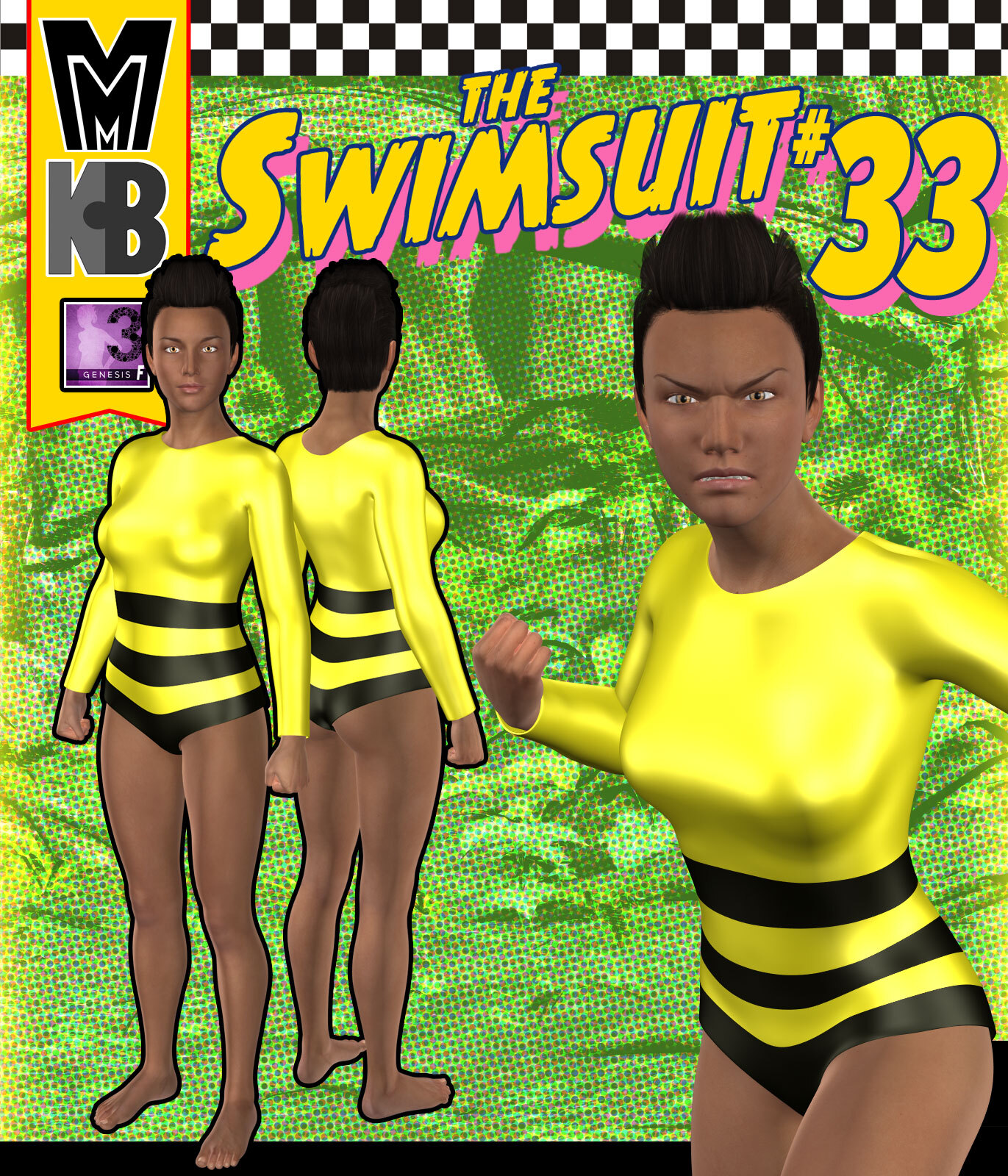 Swimsuit 033 MMKBG3F by: MightyMite, 3D Models by Daz 3D