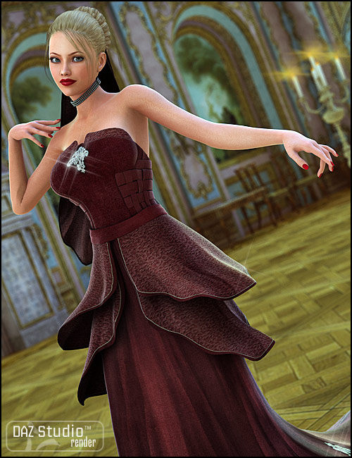 Elaia Dress by: SarsaBarbara Brundon, 3D Models by Daz 3D