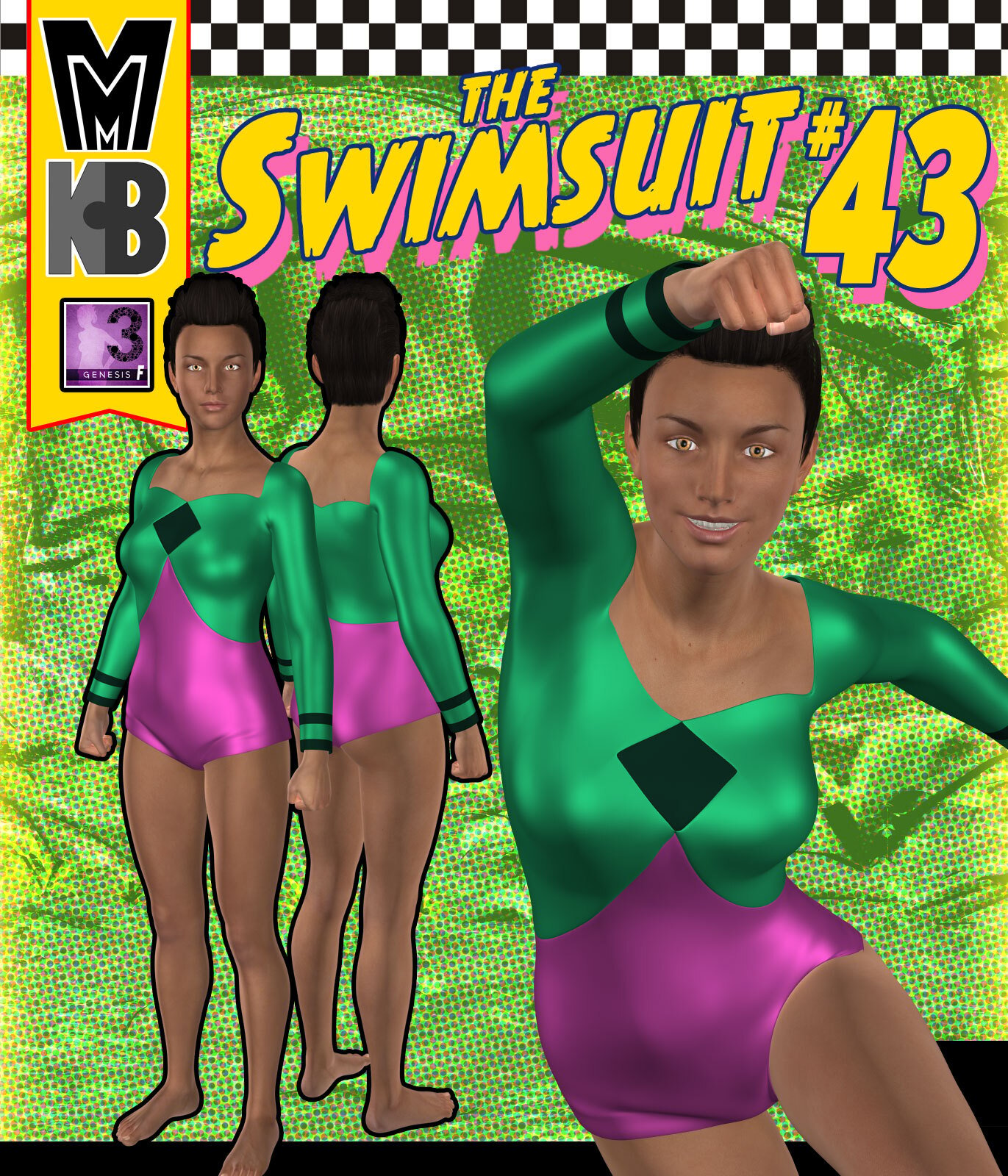 Swimsuit 043 MMKBG3F by: MightyMite, 3D Models by Daz 3D