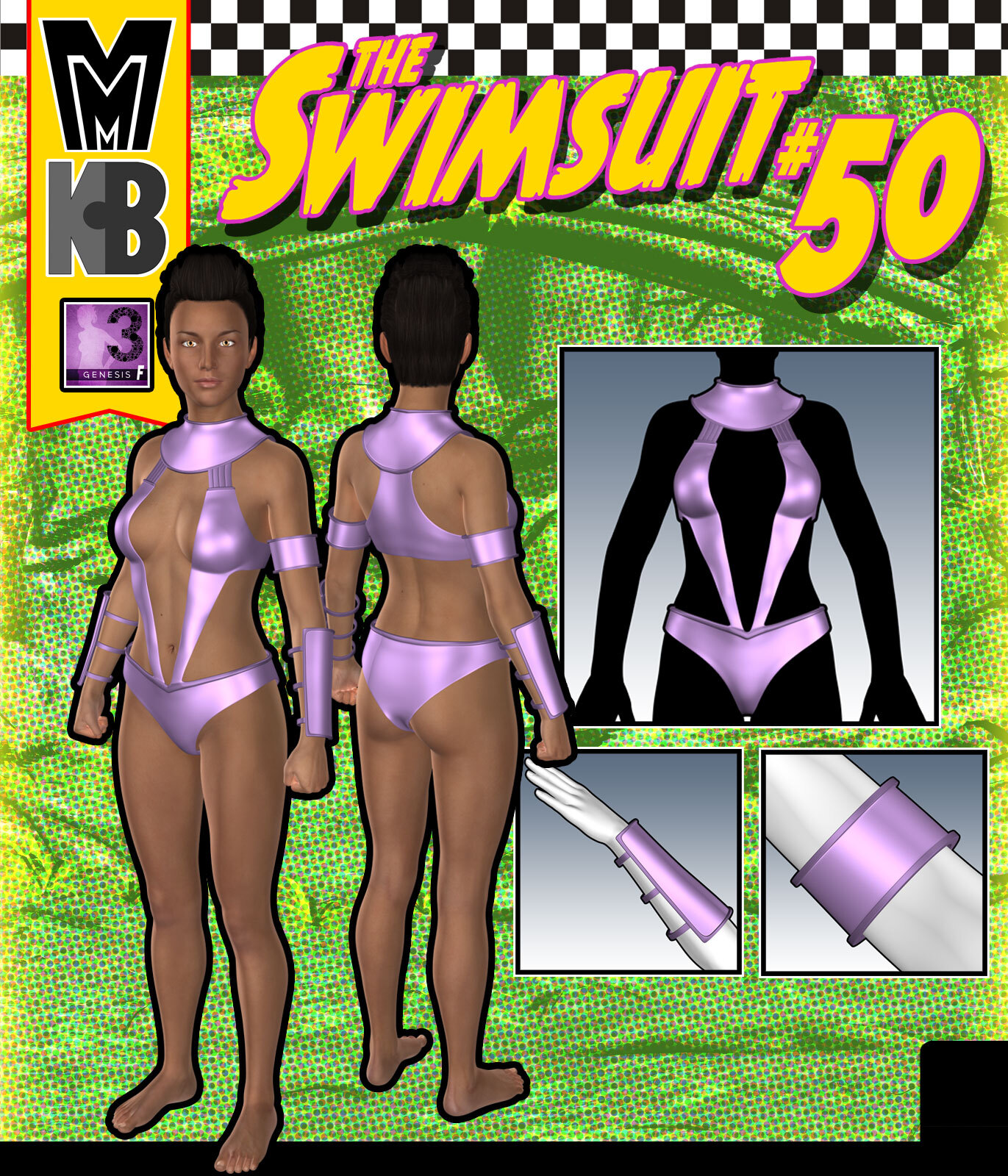 Swimsuit 050 MMKBG3F by: MightyMite, 3D Models by Daz 3D