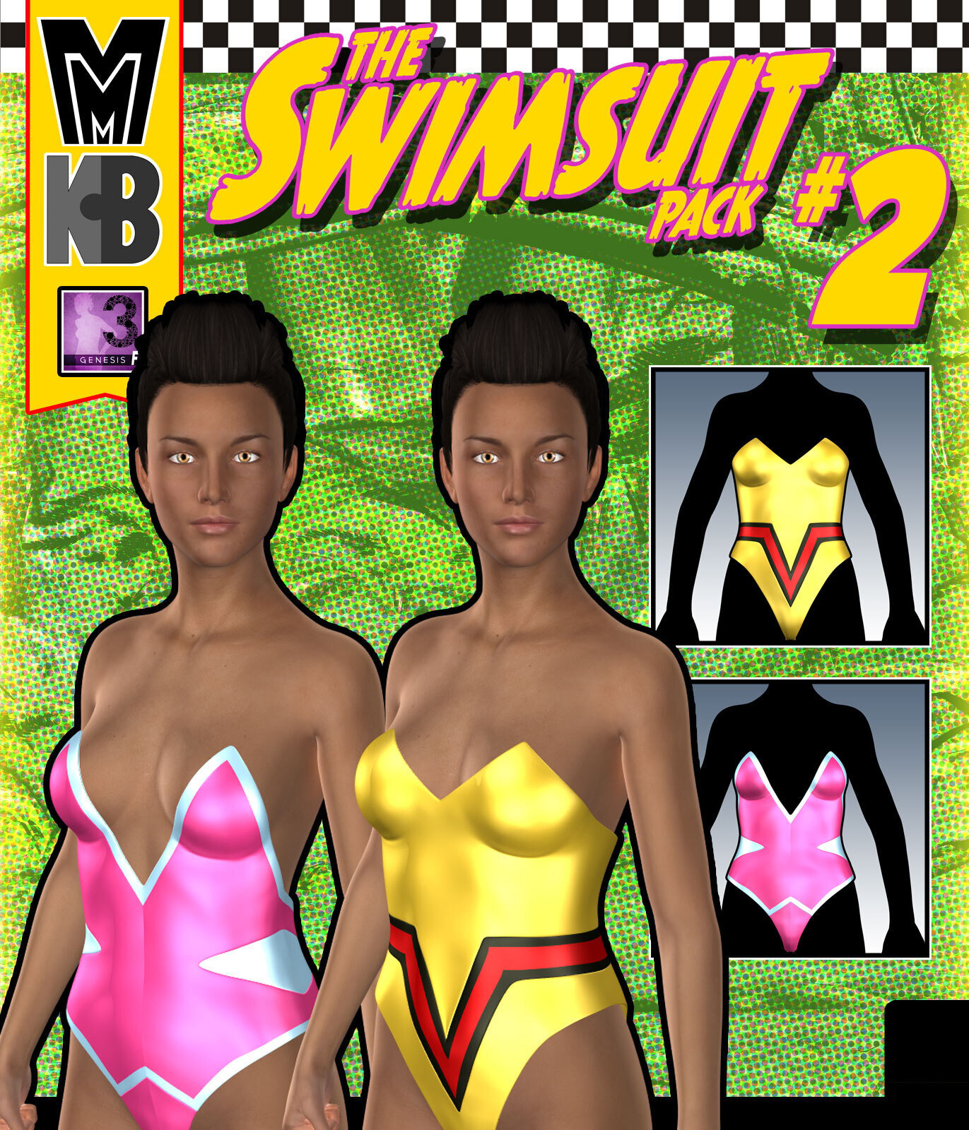 Swimsuits v002 MMKBG3F by: MightyMite, 3D Models by Daz 3D