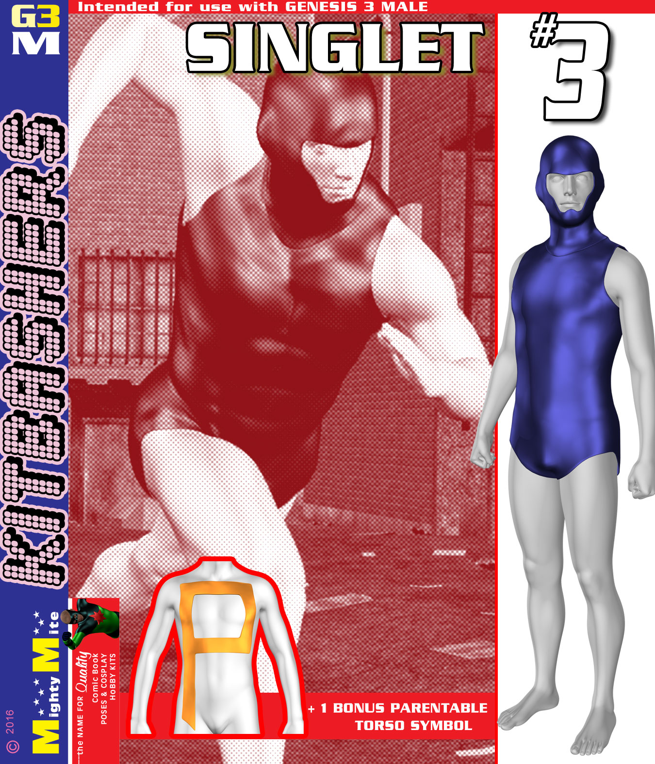 Singlet 003 MMKBG3M by: MightyMite, 3D Models by Daz 3D