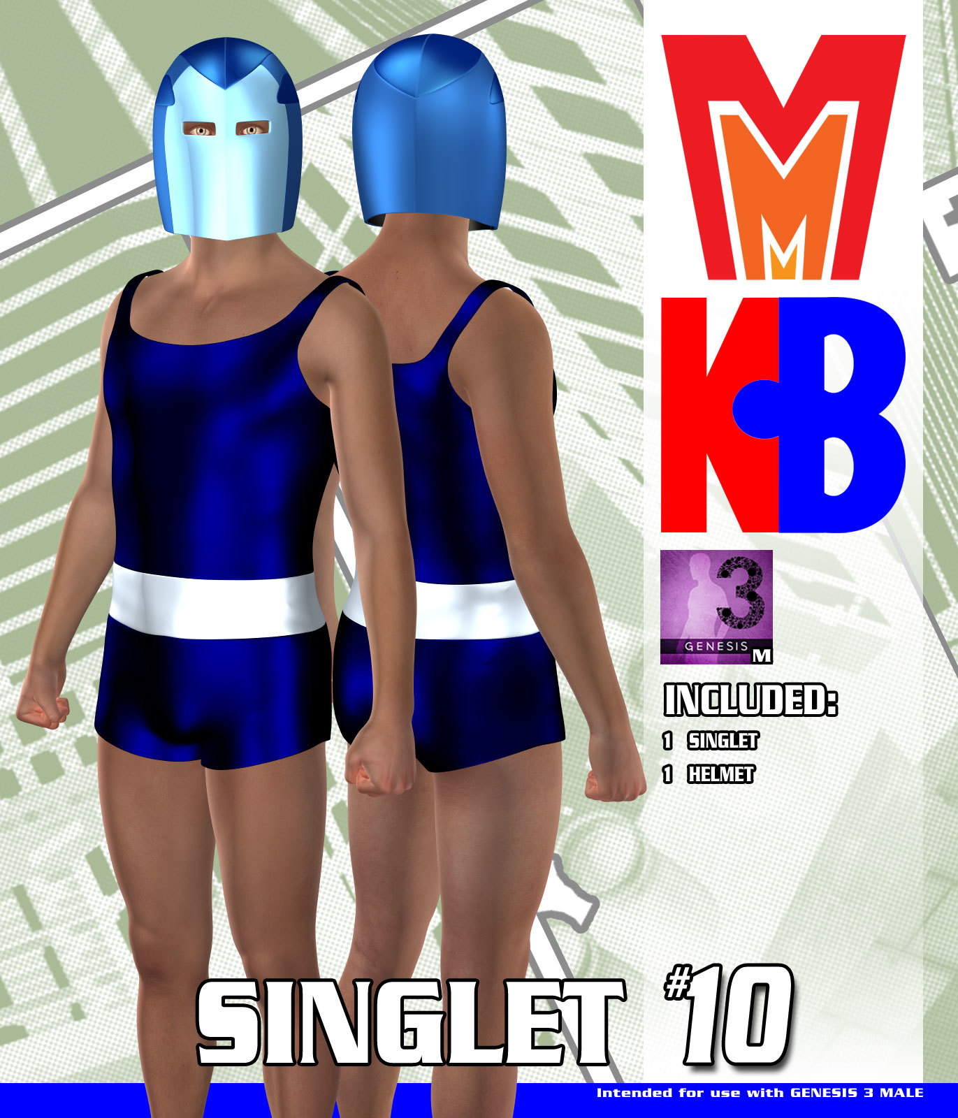 Singlet 010 MMKBG3M by: MightyMite, 3D Models by Daz 3D