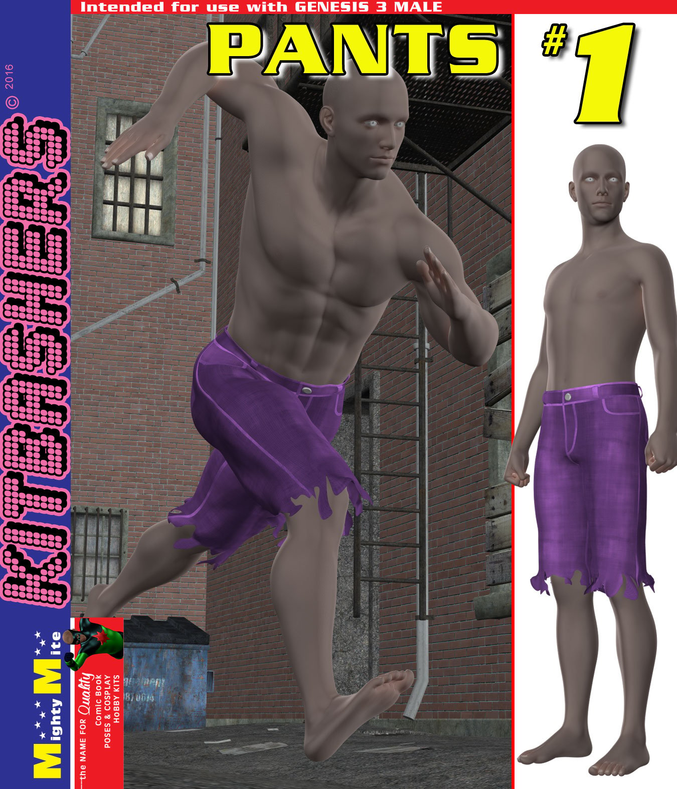 Pants 001 MMKBG3M by: MightyMite, 3D Models by Daz 3D