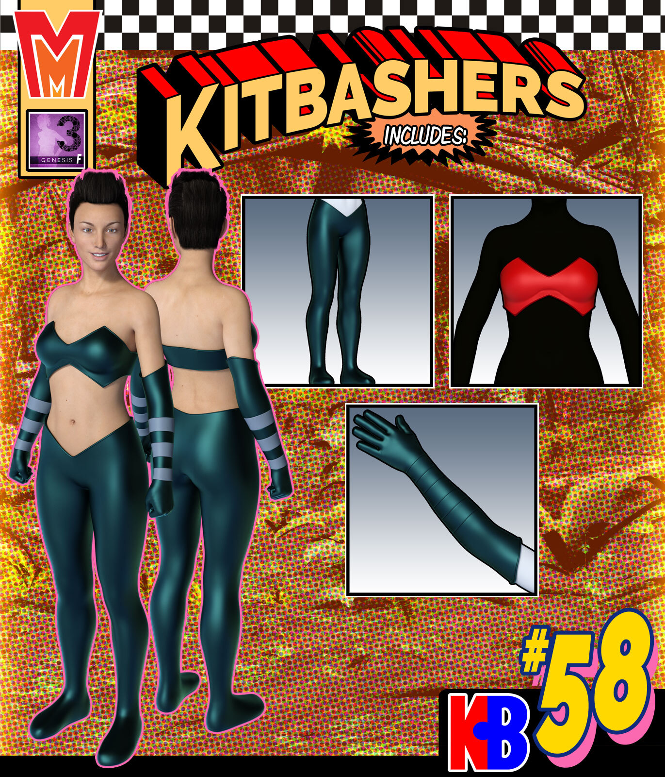 Kitbashers 058 MMG3F by: MightyMite, 3D Models by Daz 3D