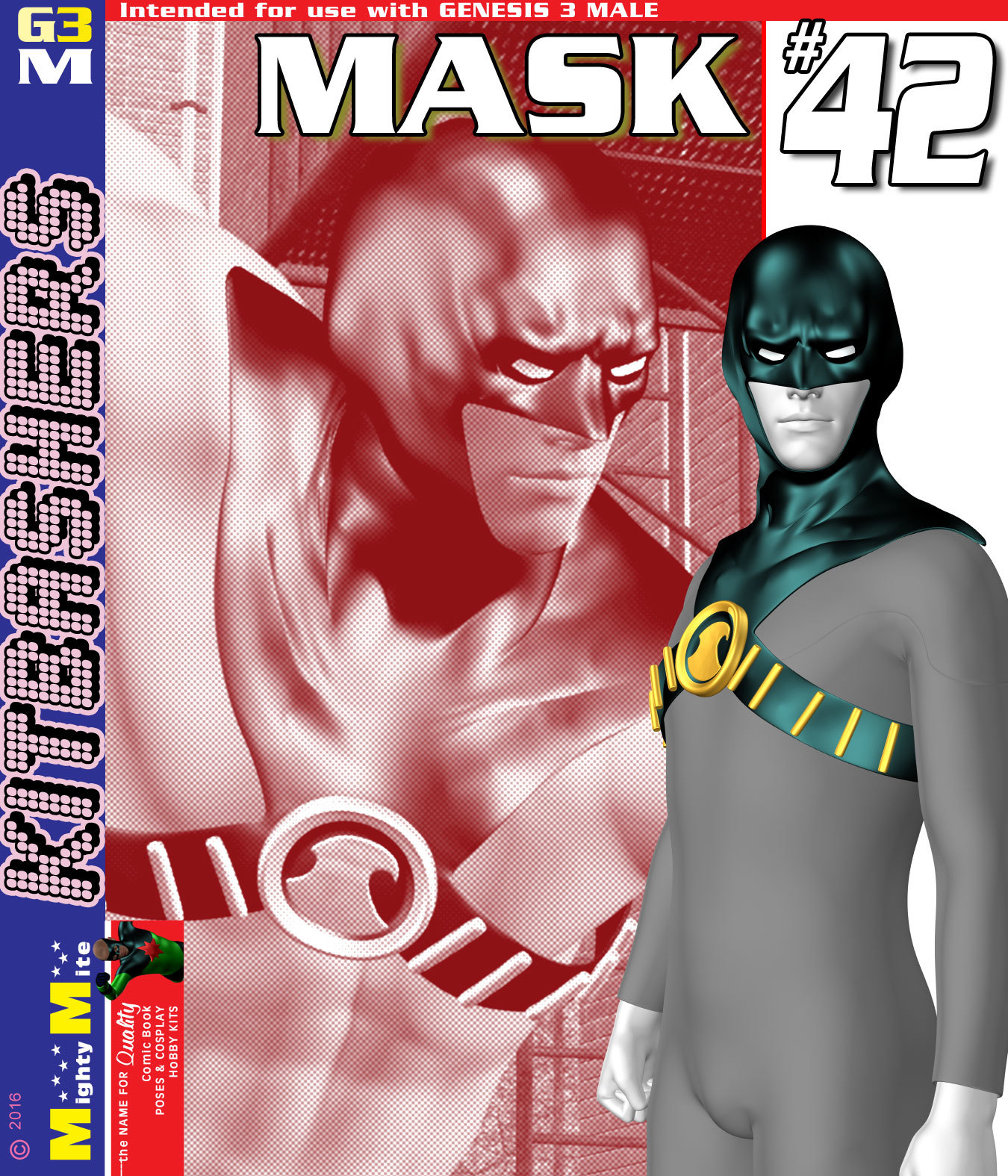 Mask 042 MMKBG3M by: MightyMite, 3D Models by Daz 3D