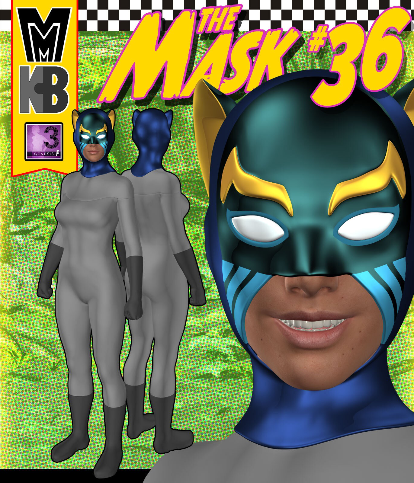 Mask 036 MMKBG3F by: MightyMite, 3D Models by Daz 3D