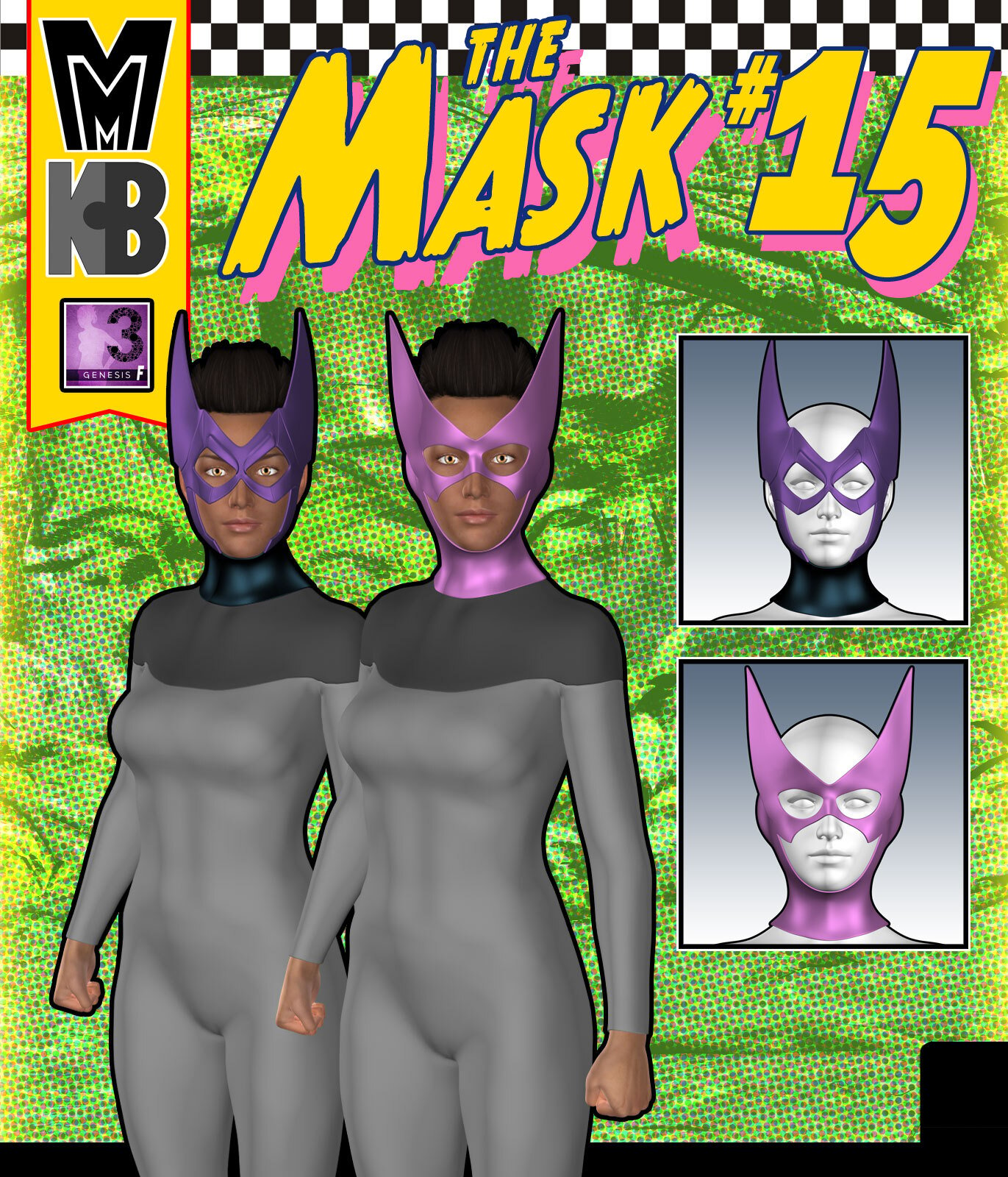Mask 015 MMKBG3F by: MightyMite, 3D Models by Daz 3D