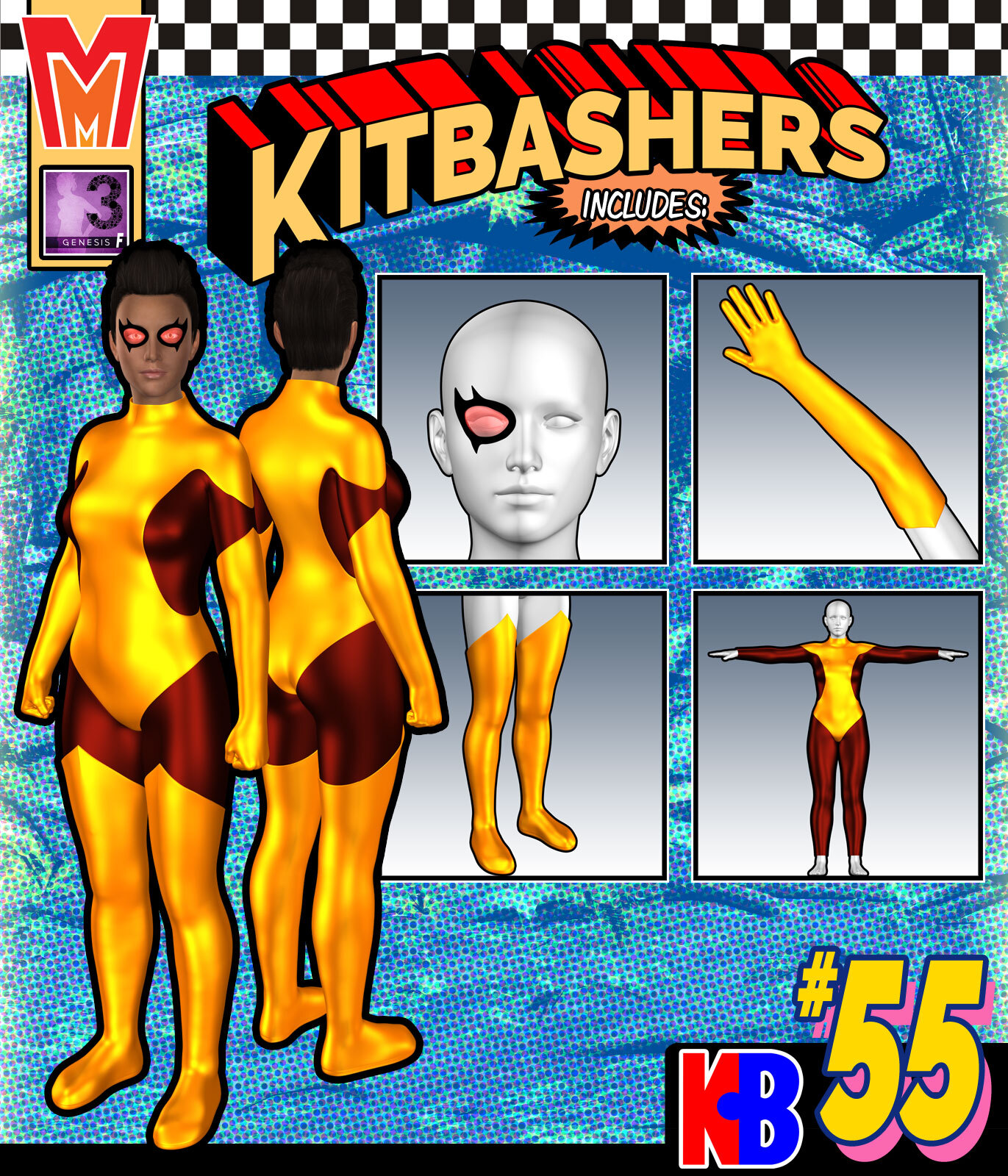 Kitbashers 055 MMG3F by: MightyMite, 3D Models by Daz 3D
