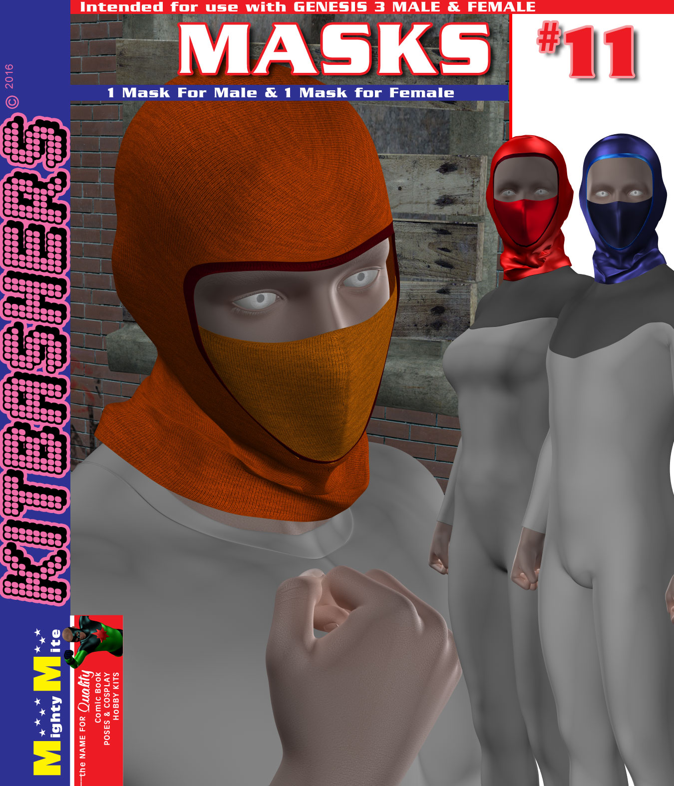 Mask 011 MMKBG3 by: MightyMite, 3D Models by Daz 3D