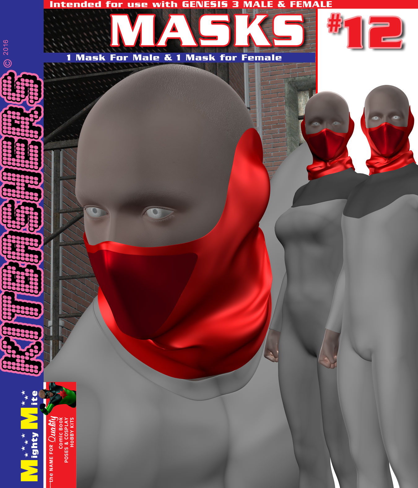 Mask 012 MMKBG3 by: MightyMite, 3D Models by Daz 3D