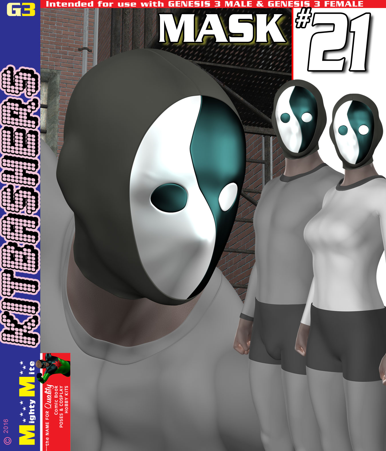Mask 021 MMKBG3 by: MightyMite, 3D Models by Daz 3D