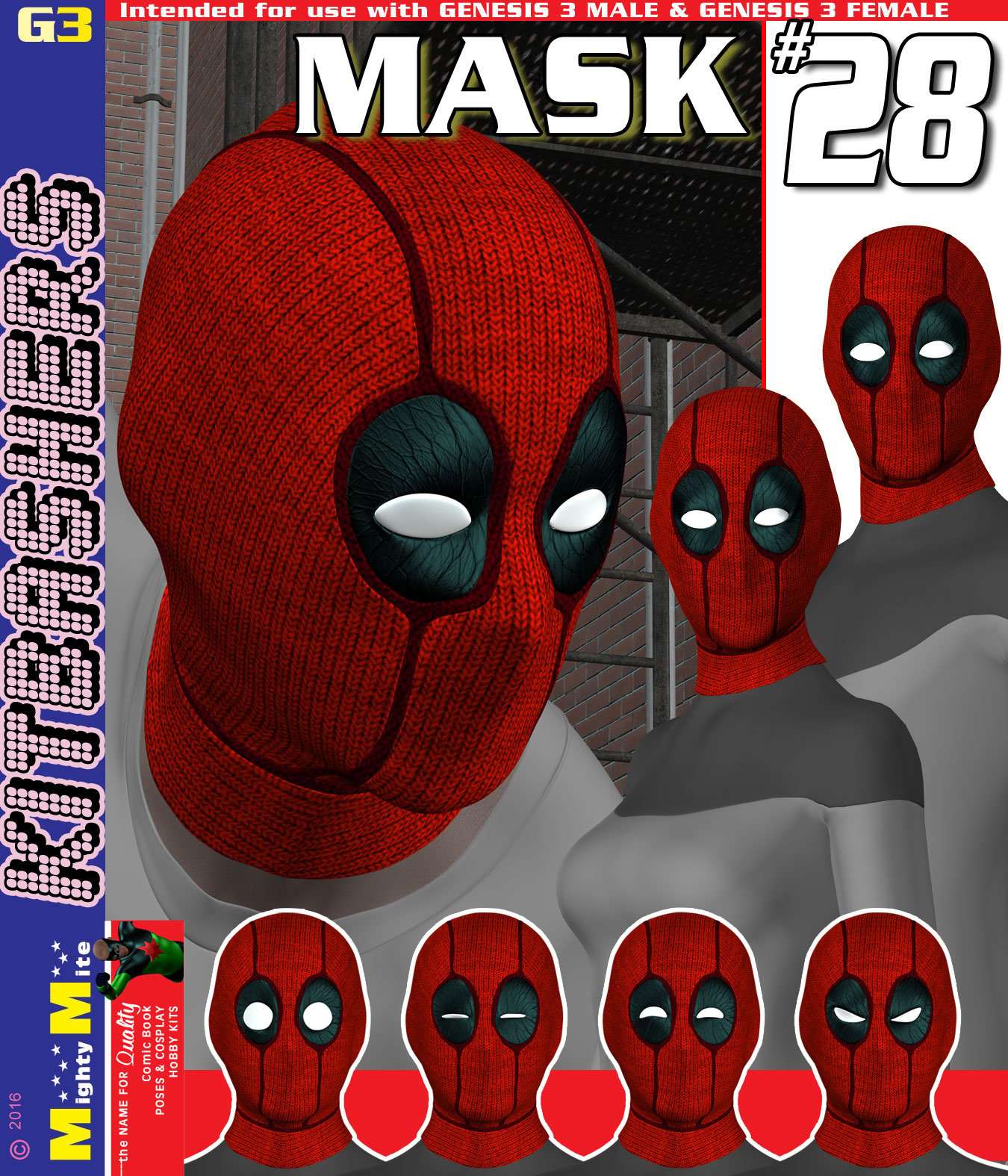 Mask 028 MMKBG3 by: MightyMite, 3D Models by Daz 3D