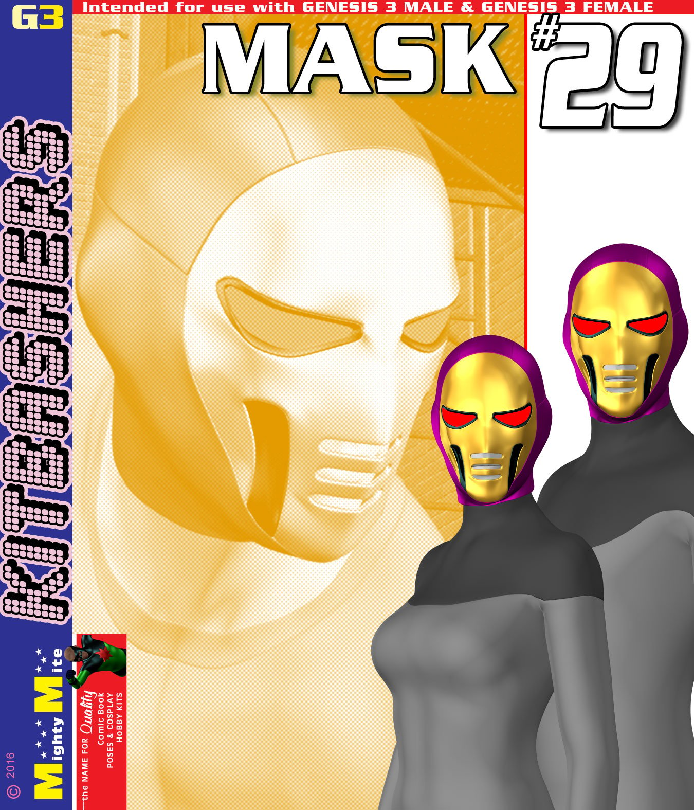 Mask 029 MMKBG3 by: MightyMite, 3D Models by Daz 3D