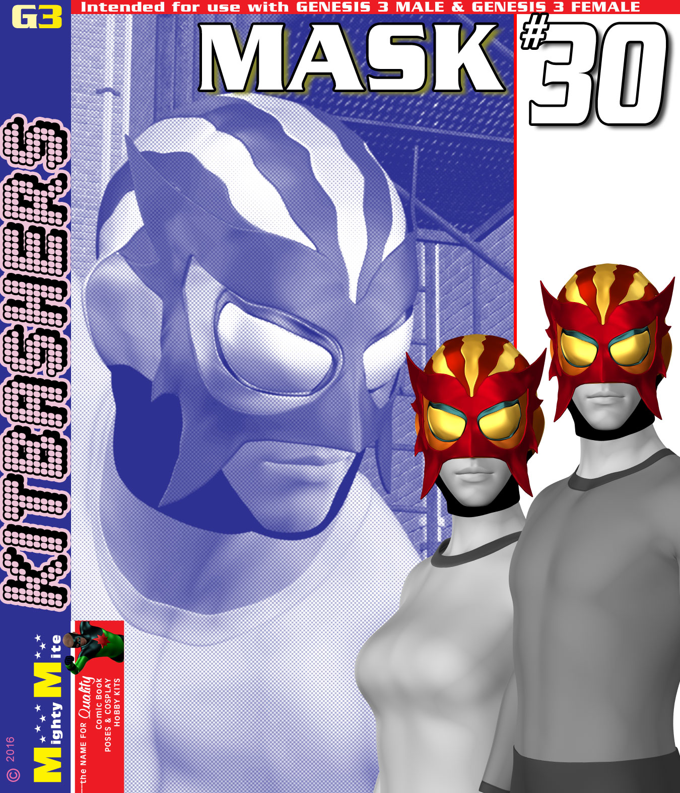 Mask 030 MMKBG3 by: MightyMite, 3D Models by Daz 3D
