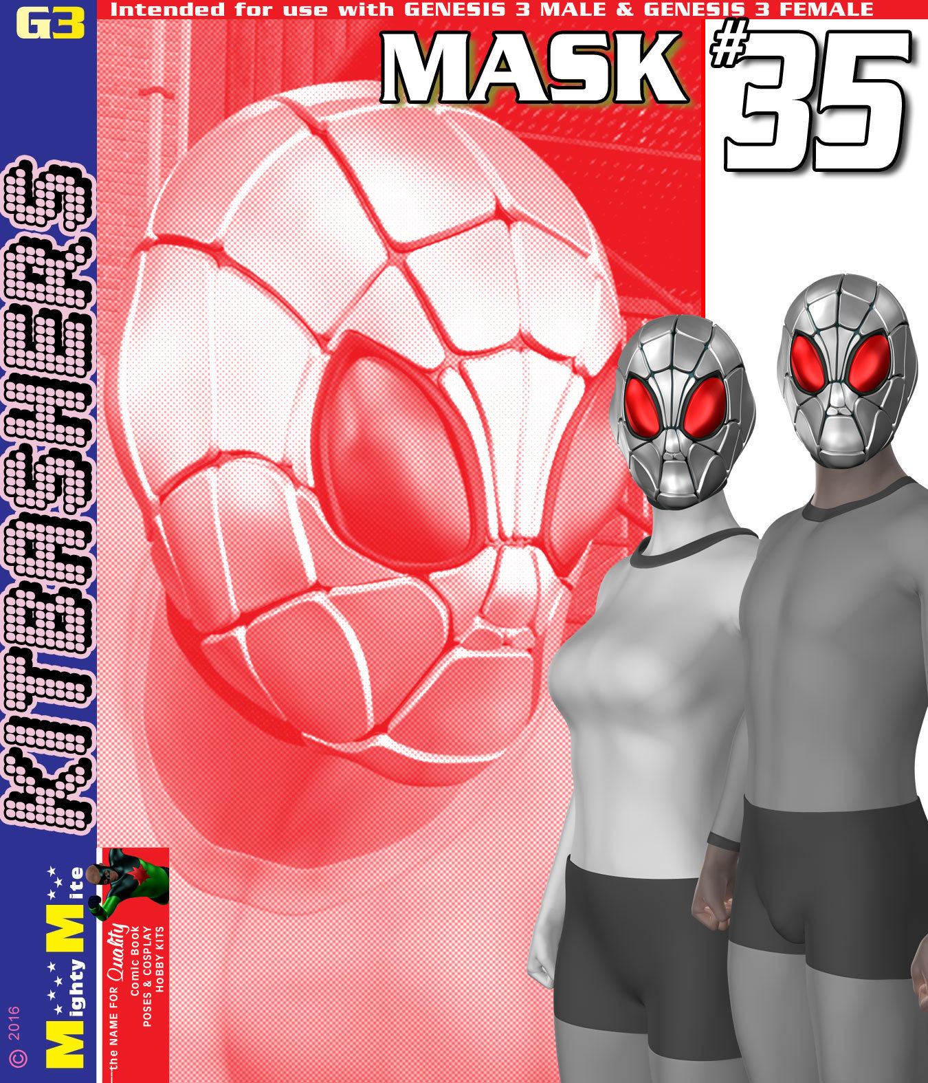 Mask 035 MMKBG3 by: MightyMite, 3D Models by Daz 3D