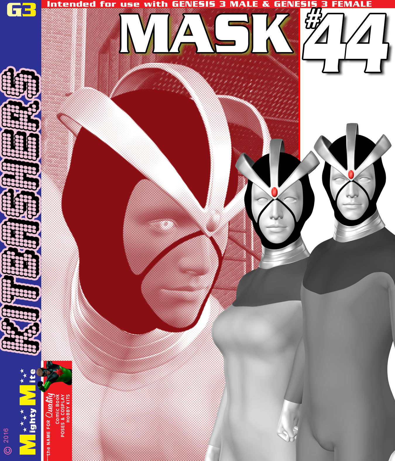 Mask 044 MMKBG3 by: MightyMite, 3D Models by Daz 3D