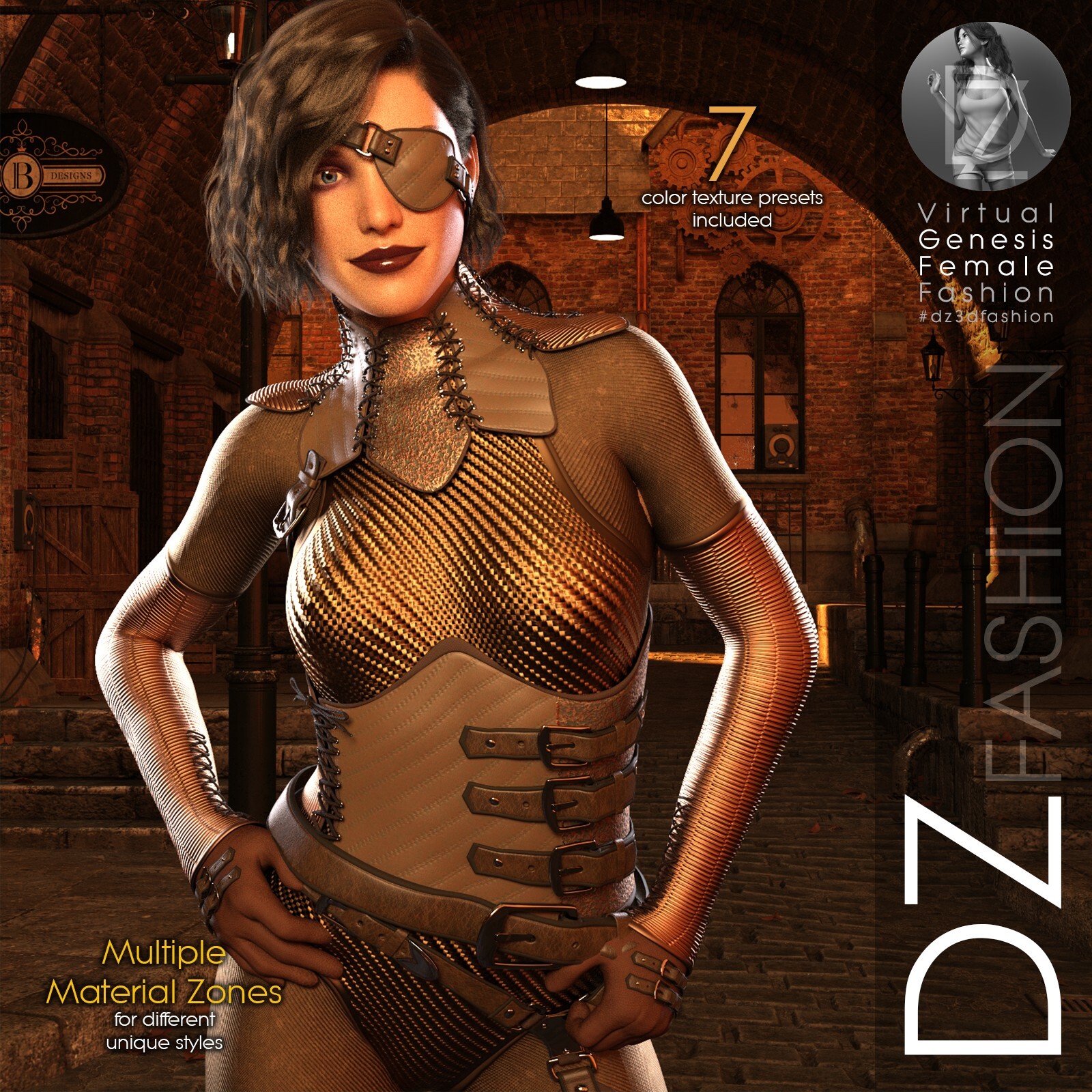 DZ G8F SPunk by: DZheng, 3D Models by Daz 3D