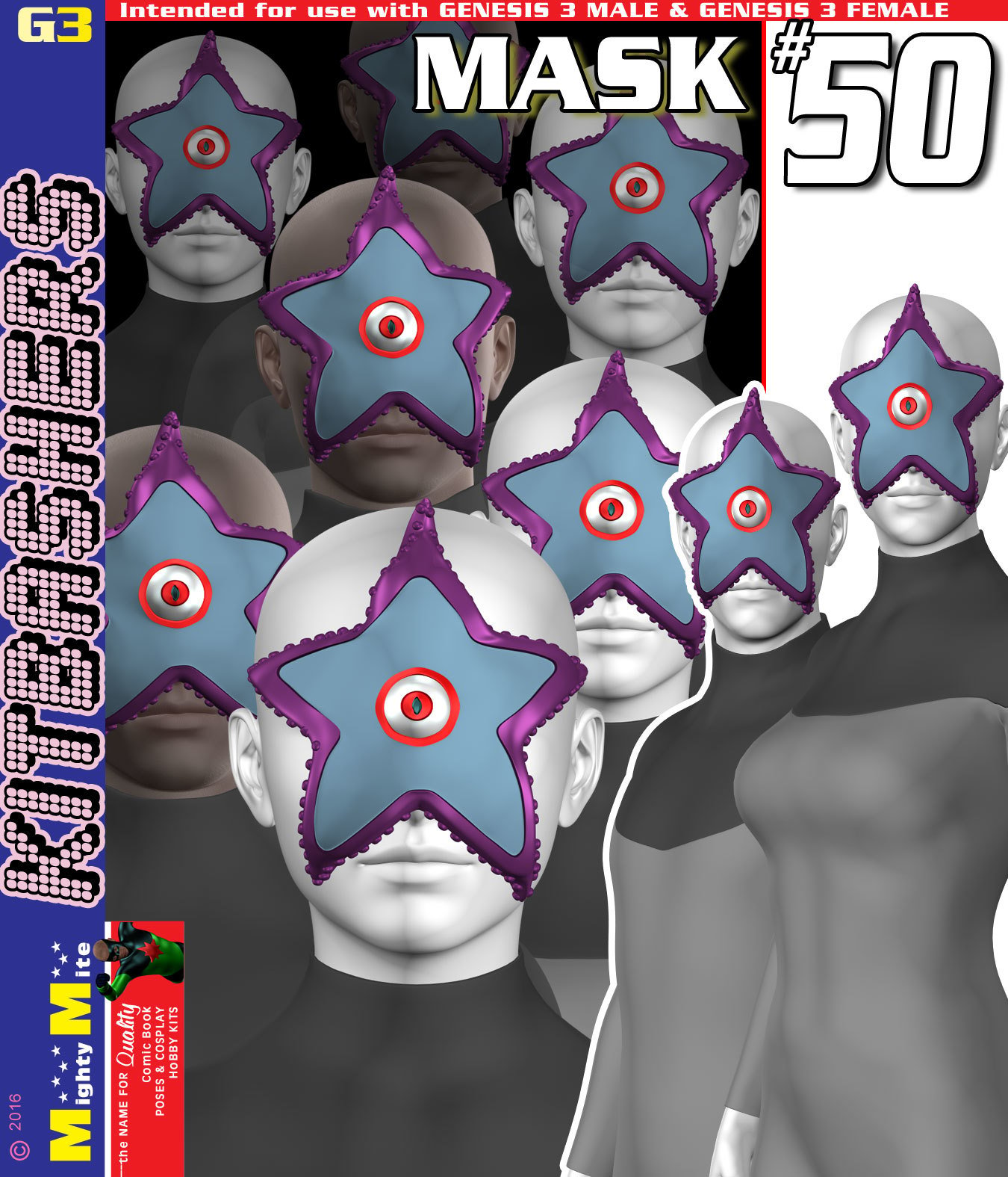 Mask 050 MMKBG3 by: MightyMite, 3D Models by Daz 3D