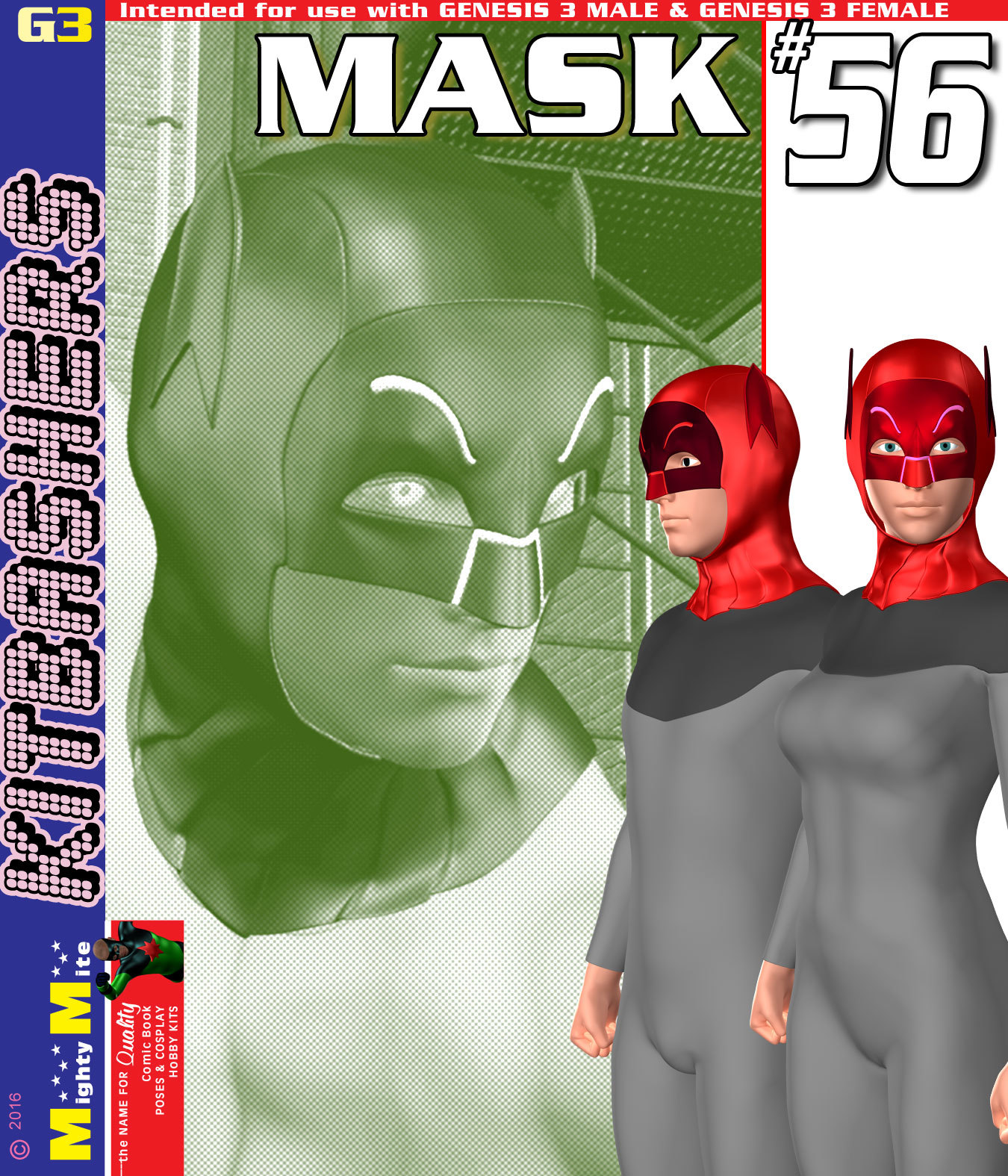 Mask 056 MMKBG3 by: MightyMite, 3D Models by Daz 3D
