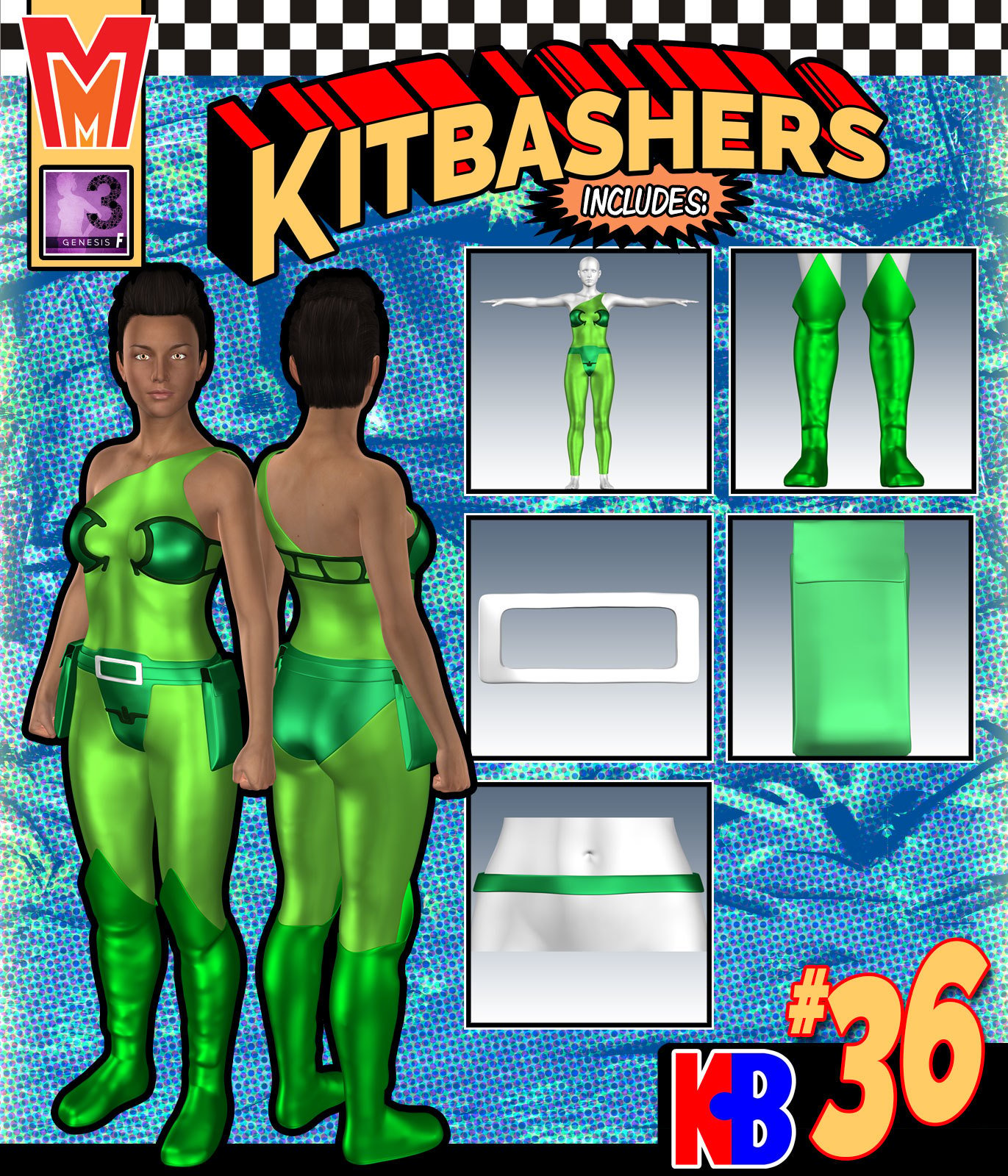Kitbashers 036 MMG3F by: MightyMite, 3D Models by Daz 3D