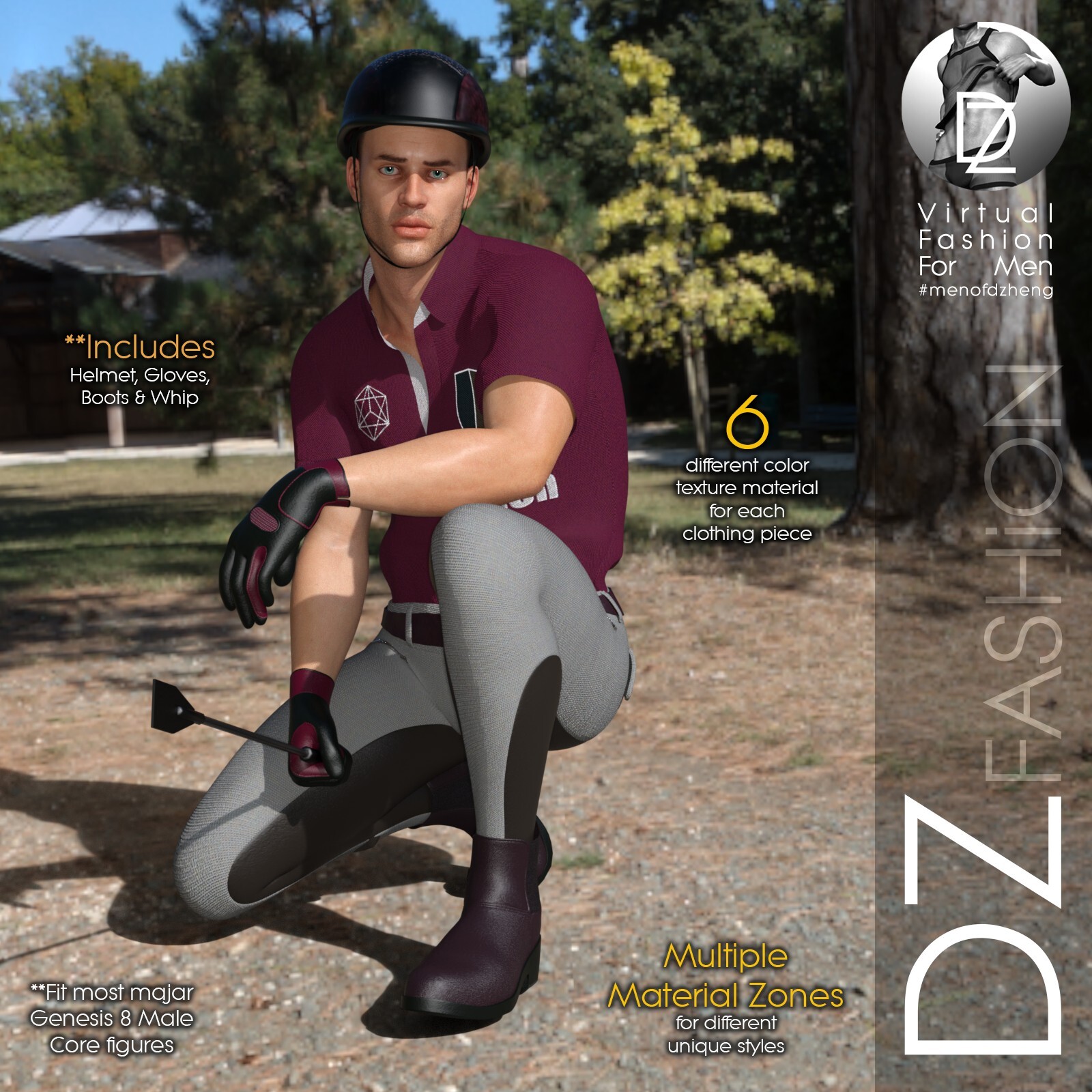 DZ G8M JodhpurZ Set 1 by: DZheng, 3D Models by Daz 3D