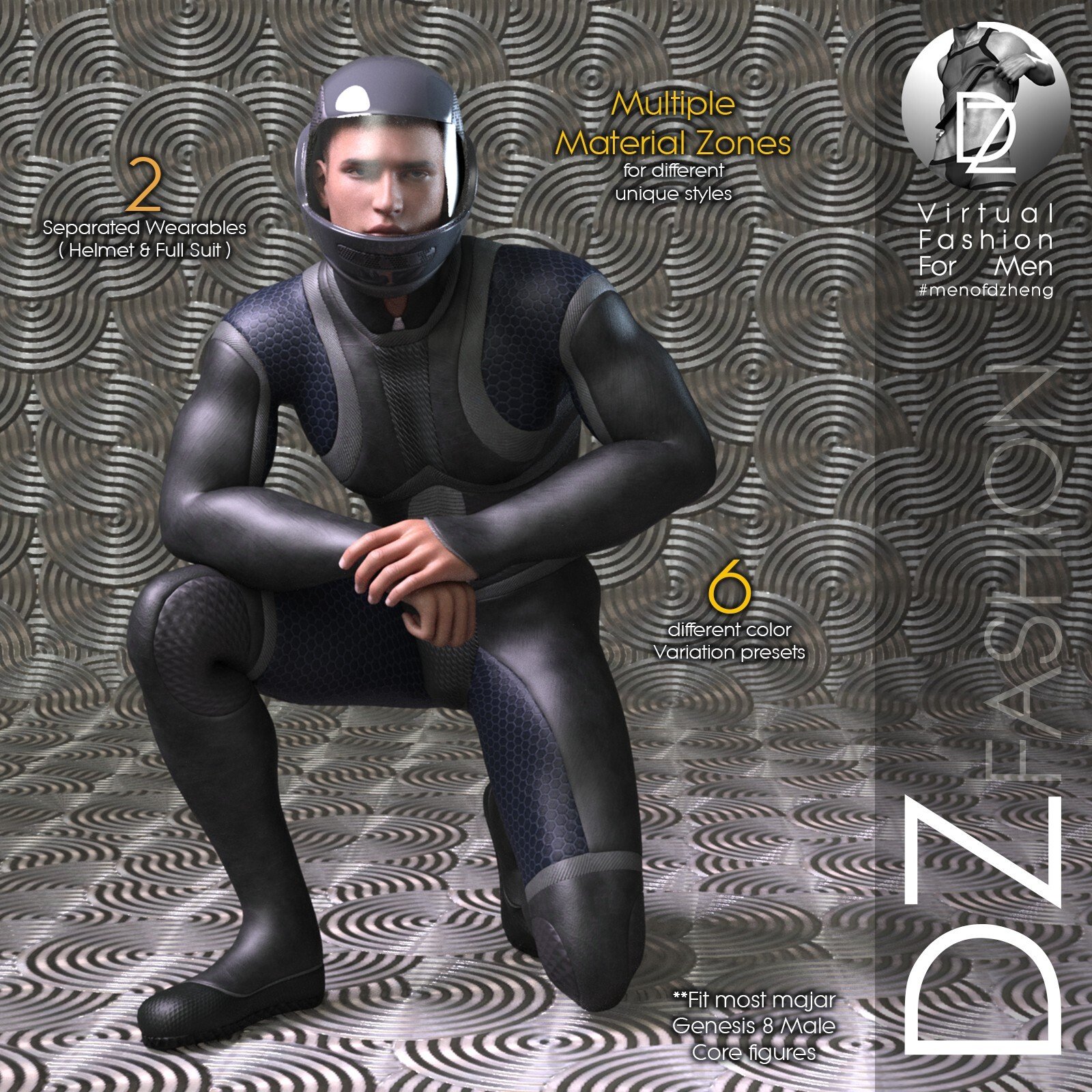DZ G8M ZSuit 2 by: DZheng, 3D Models by Daz 3D
