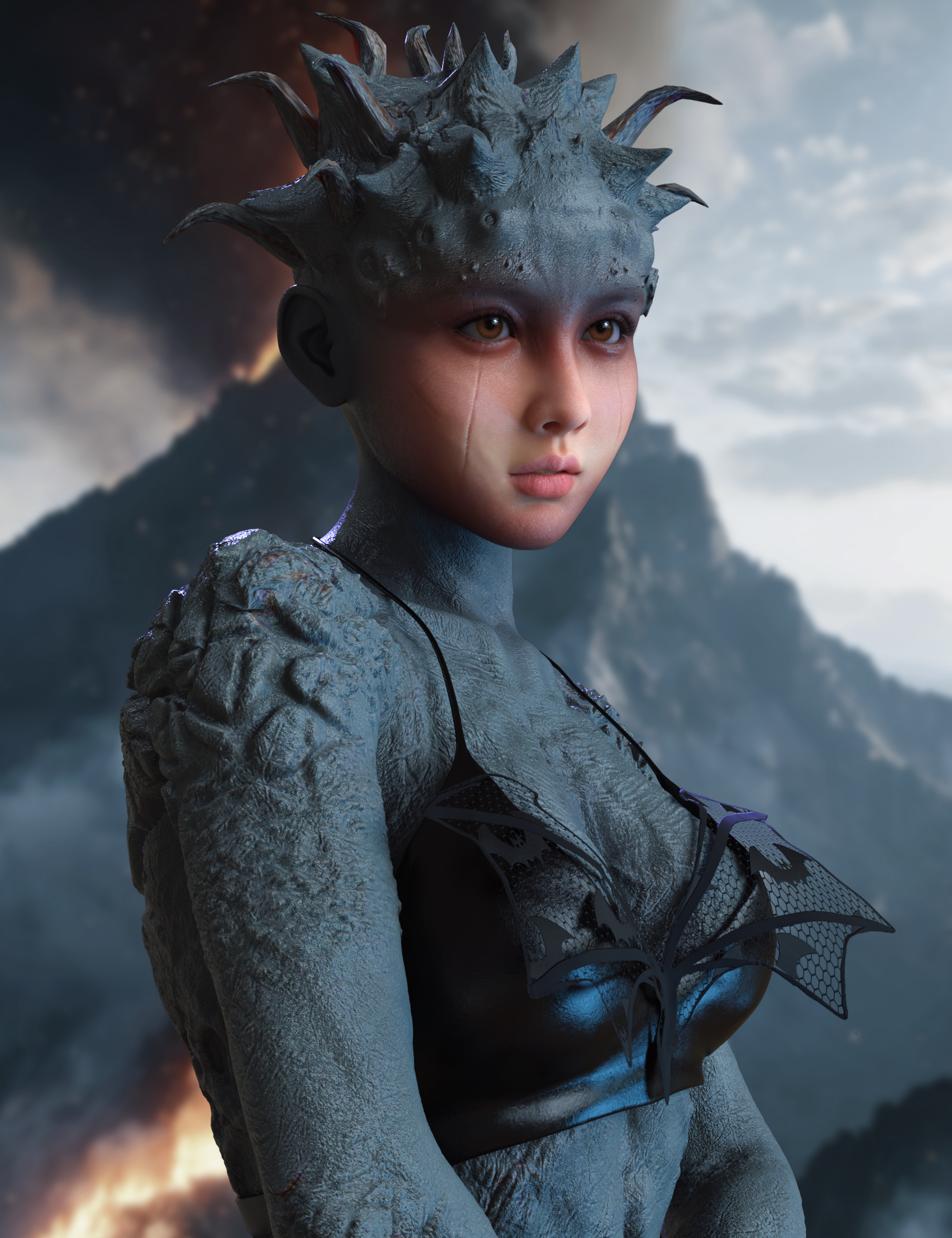 Vo Nanaya Rock HD for Genesis 9 by: VOOTW, 3D Models by Daz 3D