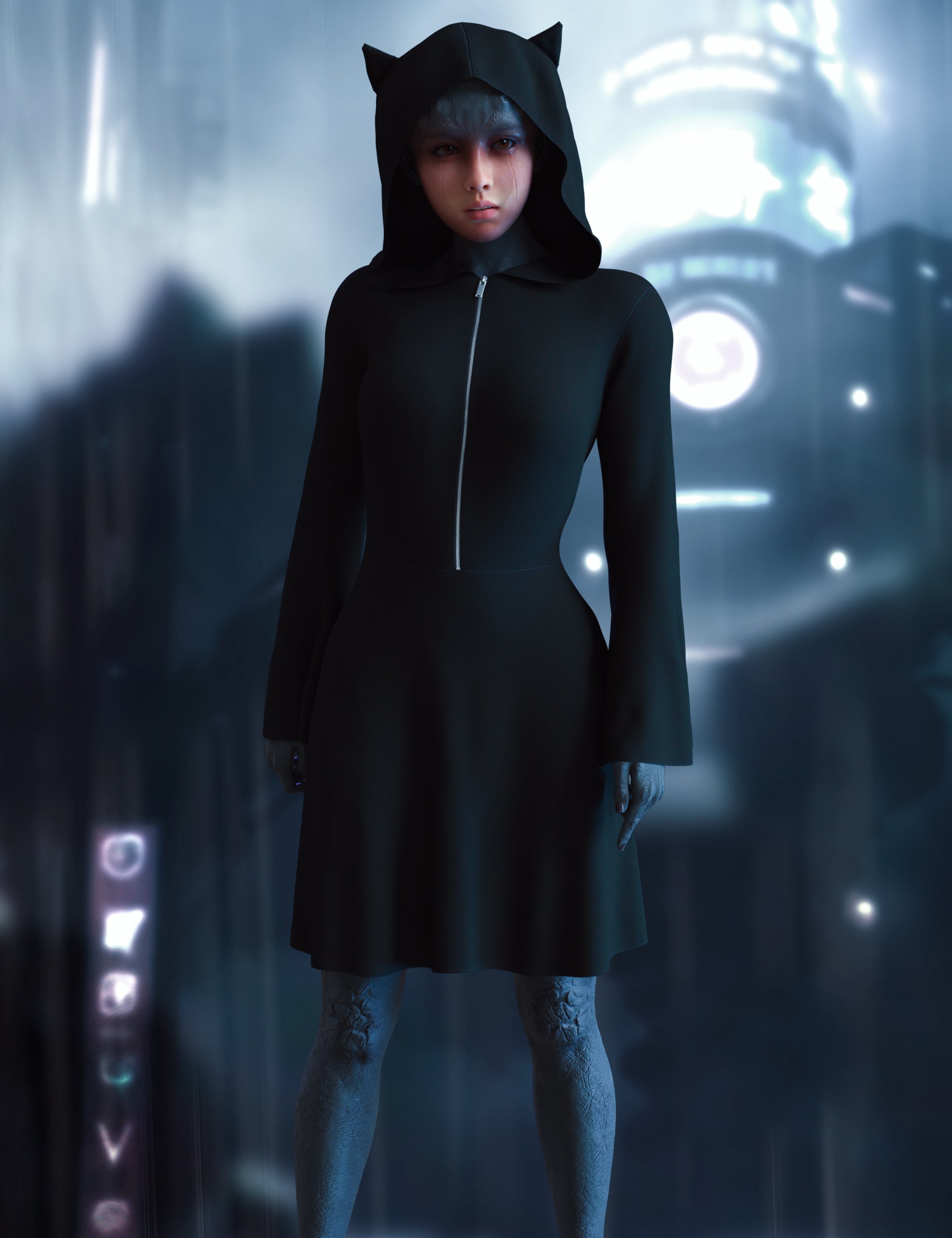 dForce Vo Nanaya Clothes for Genesis 9 by: VOOTWCinnabar, 3D Models by Daz 3D
