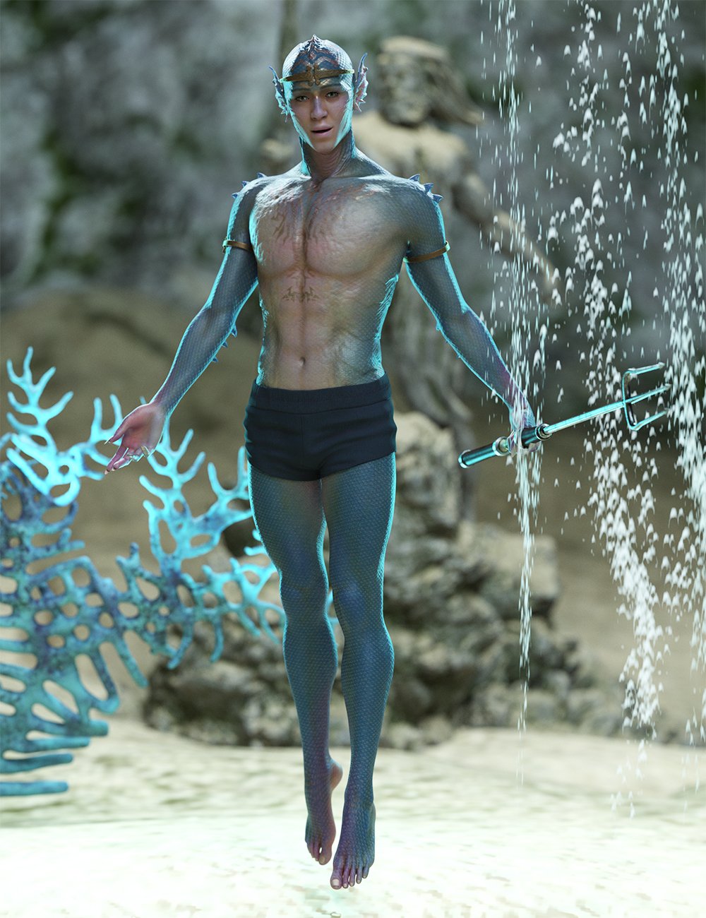 Sea Folks Poses for ND Ocean Beauty Masculine by: Ensary, 3D Models by Daz 3D